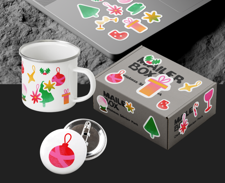 Christmas. Стикер-пак — Брендинг, Иллюстрация на Dprofile