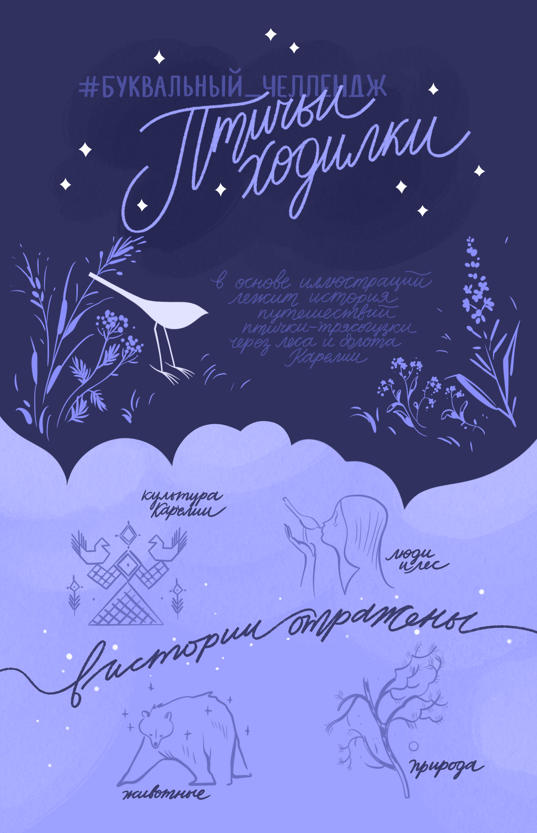 Птичьи Ходилки - Буквальный челлендж — Изображение №1 — Иллюстрация, Графика на Dprofile