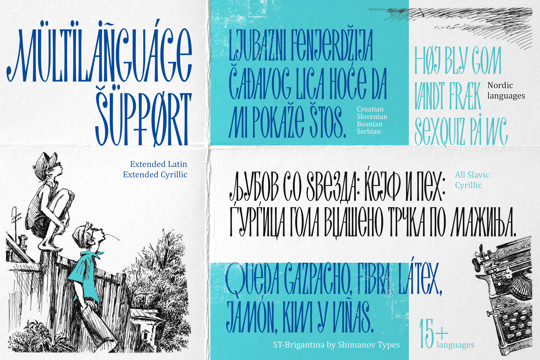 Бесплатный шрифт "ST-Brigantina" — Изображение №4 — Графика на Dprofile