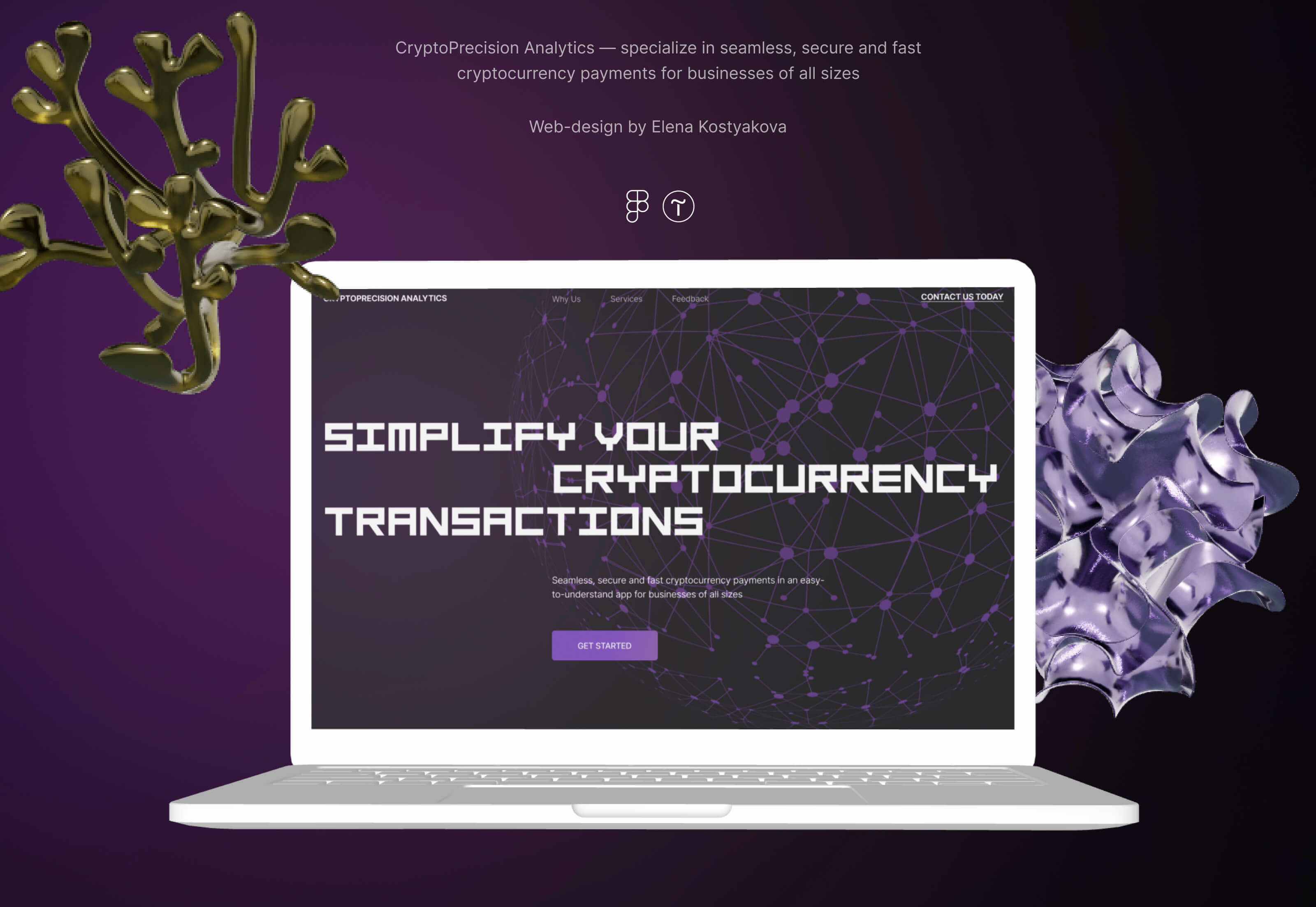 CryptoPrecision Analytics — Изображение №1 — Интерфейсы, Анимация на Dprofile