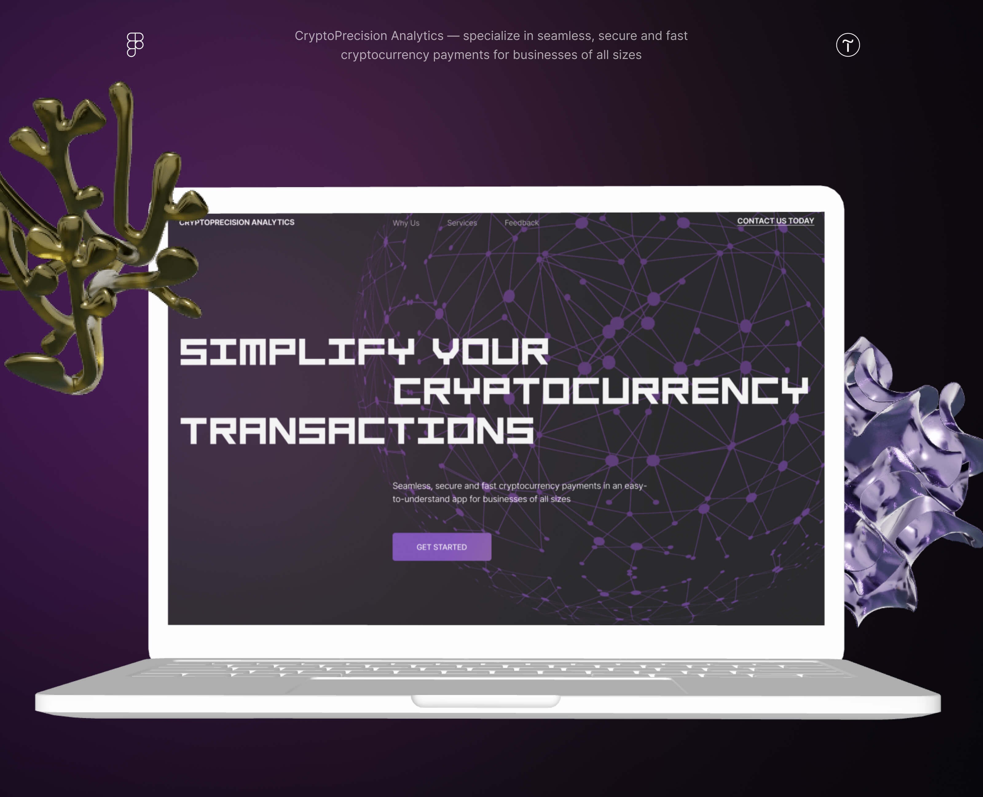 CryptoPrecision Analytics — Интерфейсы, Анимация на Dprofile