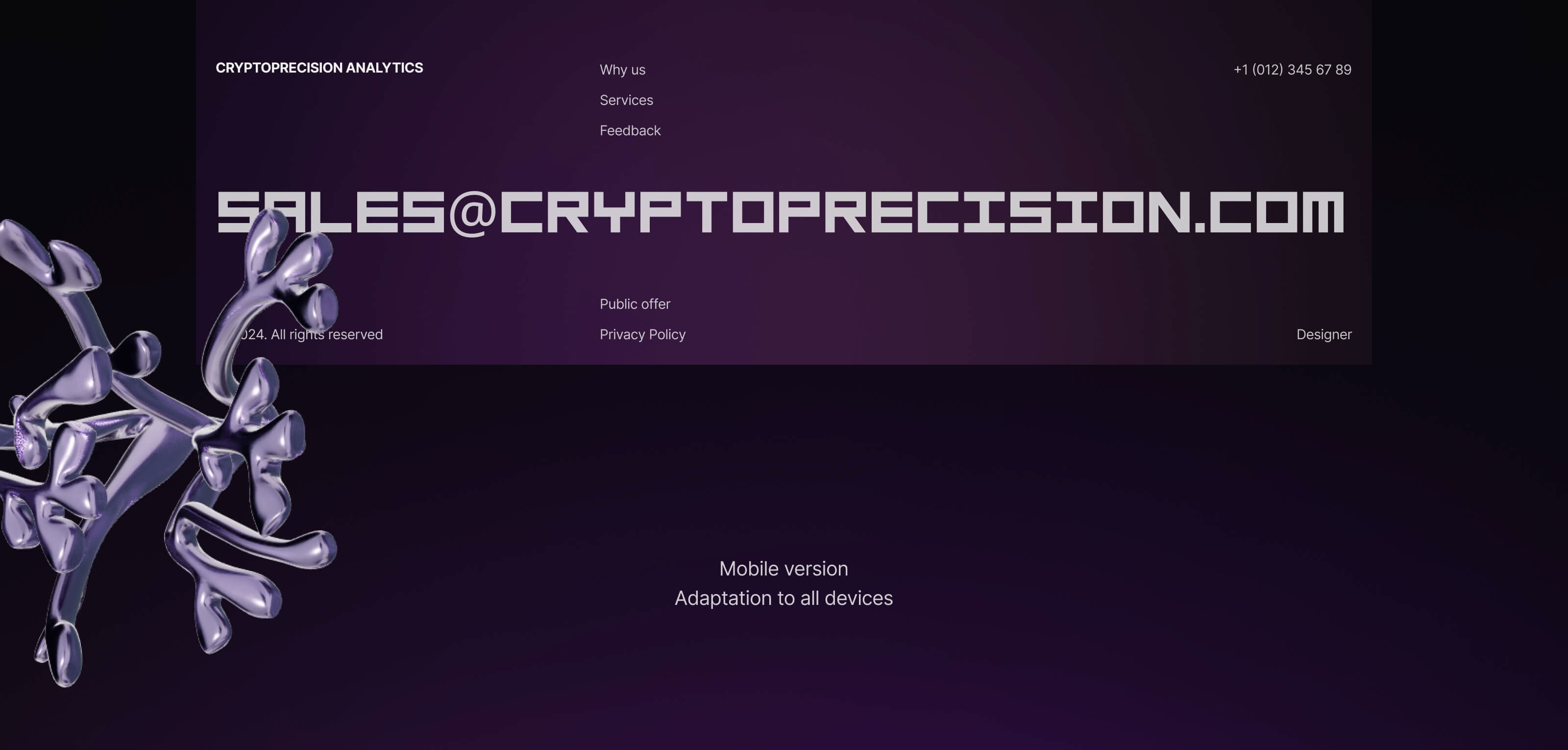 CryptoPrecision Analytics — Изображение №9 — Интерфейсы, Анимация на Dprofile
