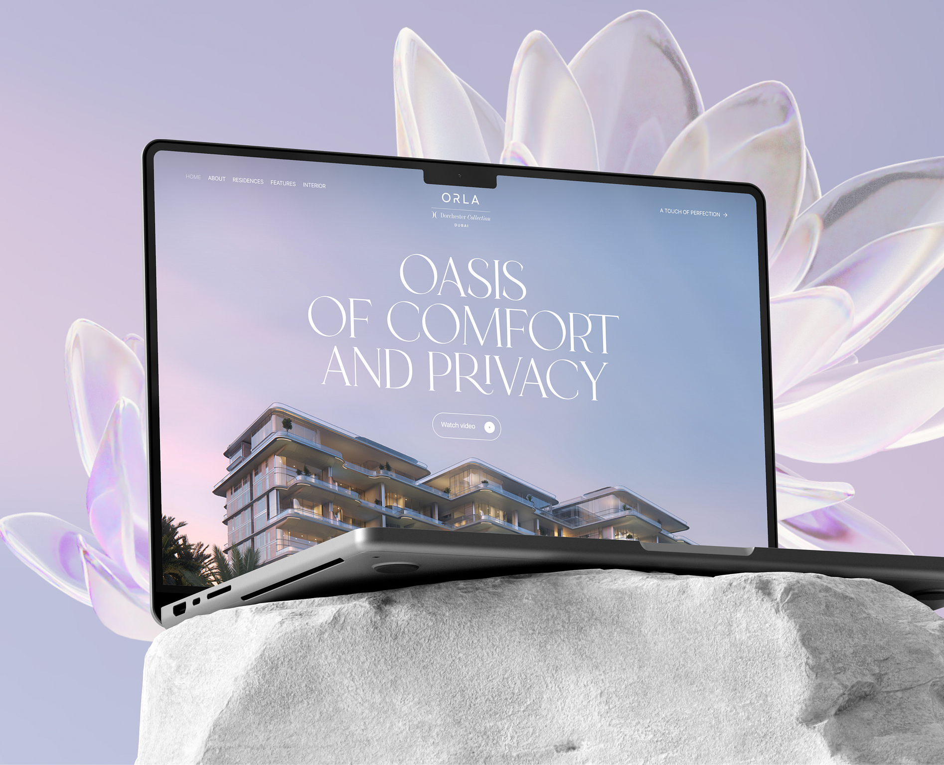 Orla, Dorchester Collection Dubai — Интерфейсы, Анимация на Dprofile