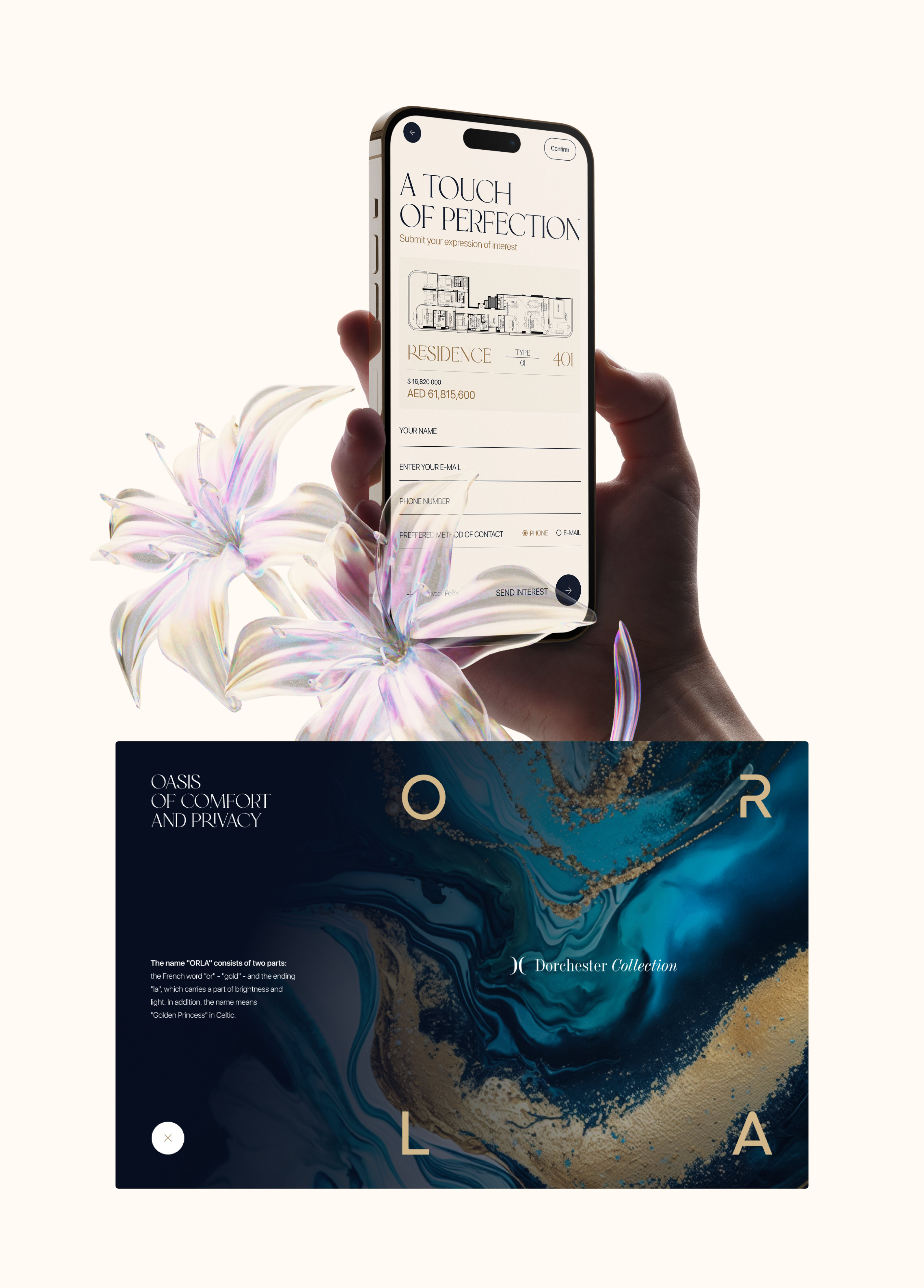 Orla, Dorchester Collection Dubai — Изображение №15 — Интерфейсы, Анимация на Dprofile