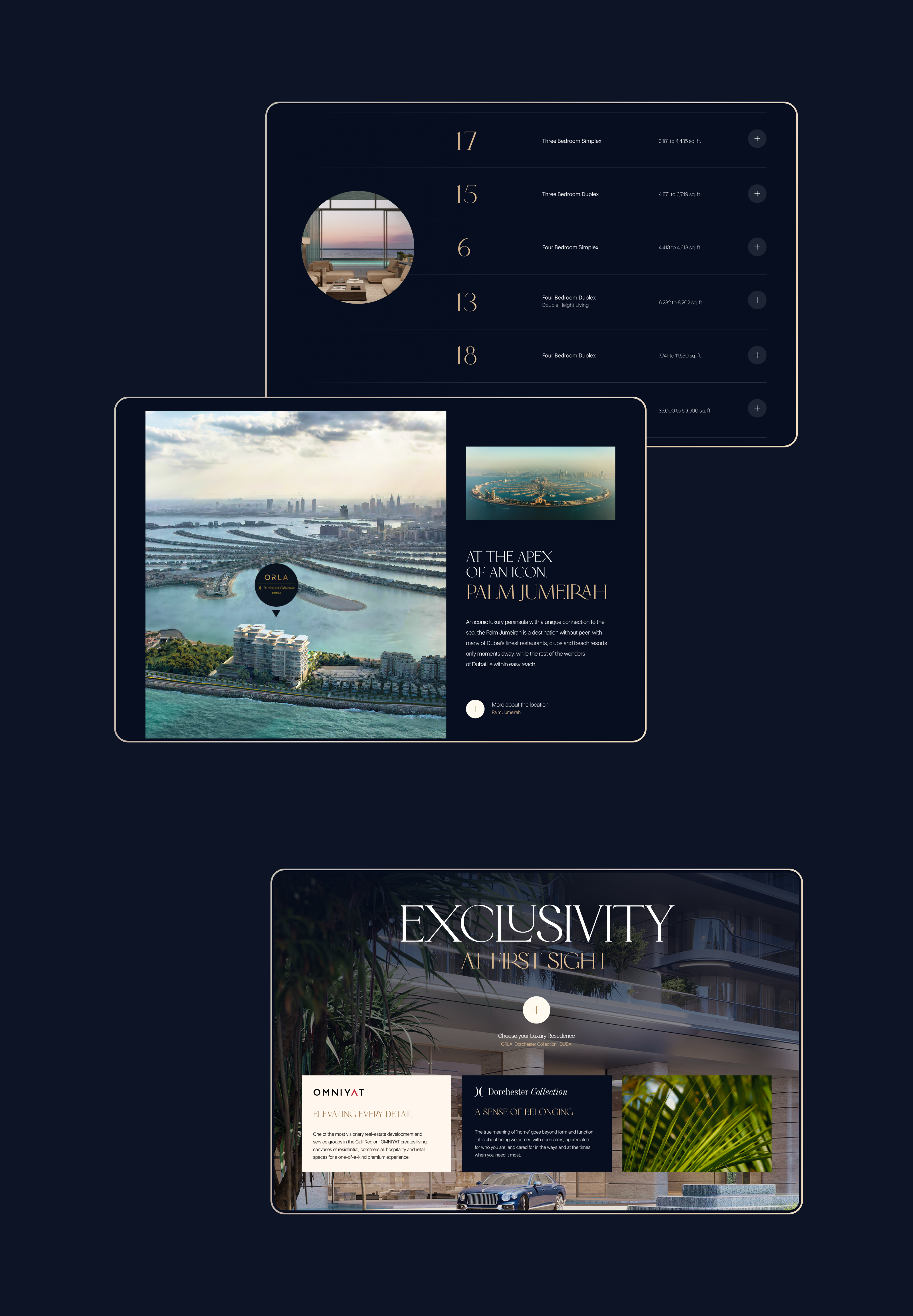 Orla, Dorchester Collection Dubai — Изображение №10 — Интерфейсы, Анимация на Dprofile