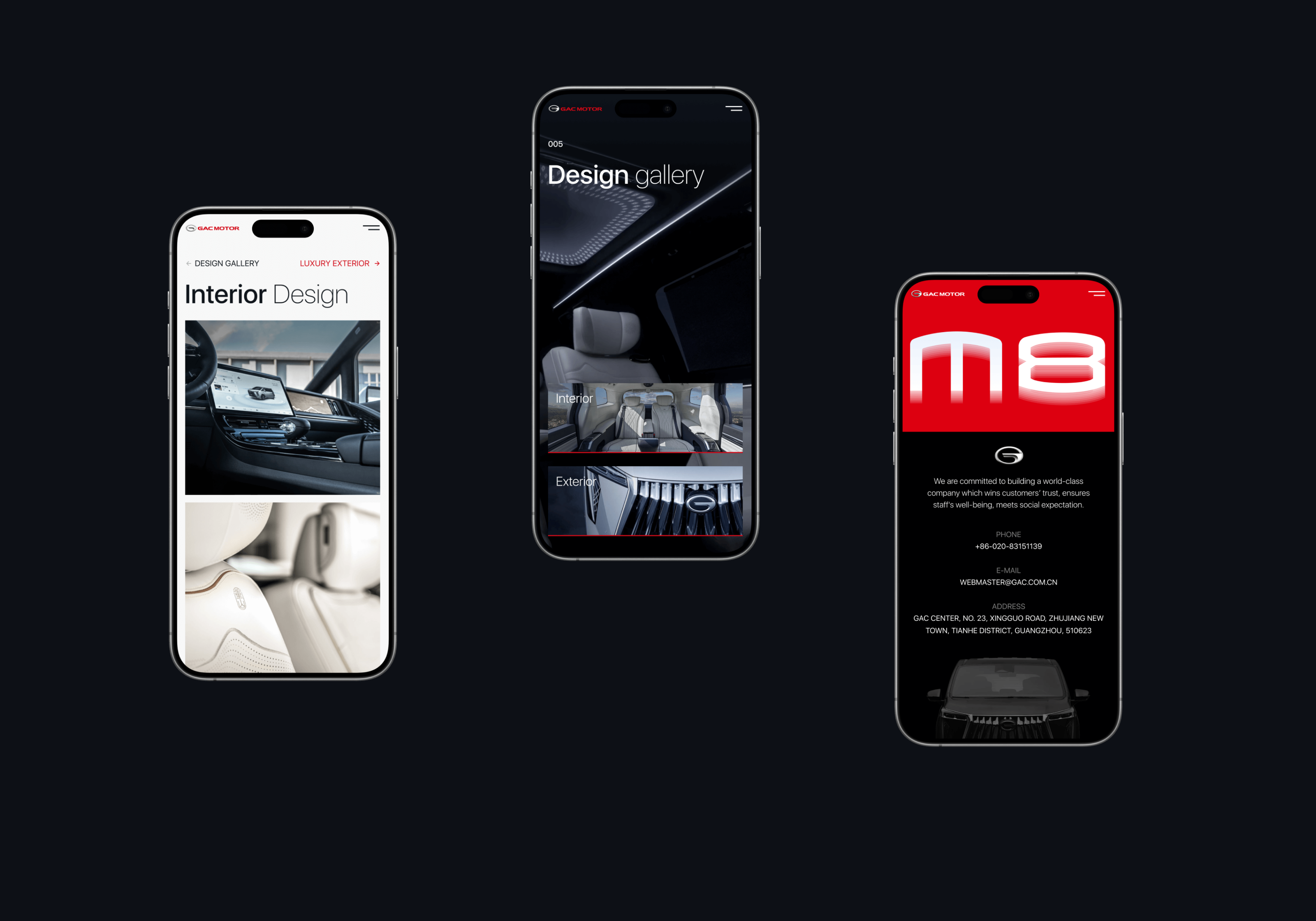 GAC GM8 — Luxury Van Promo — Изображение №19 — Интерфейсы, Анимация на Dprofile