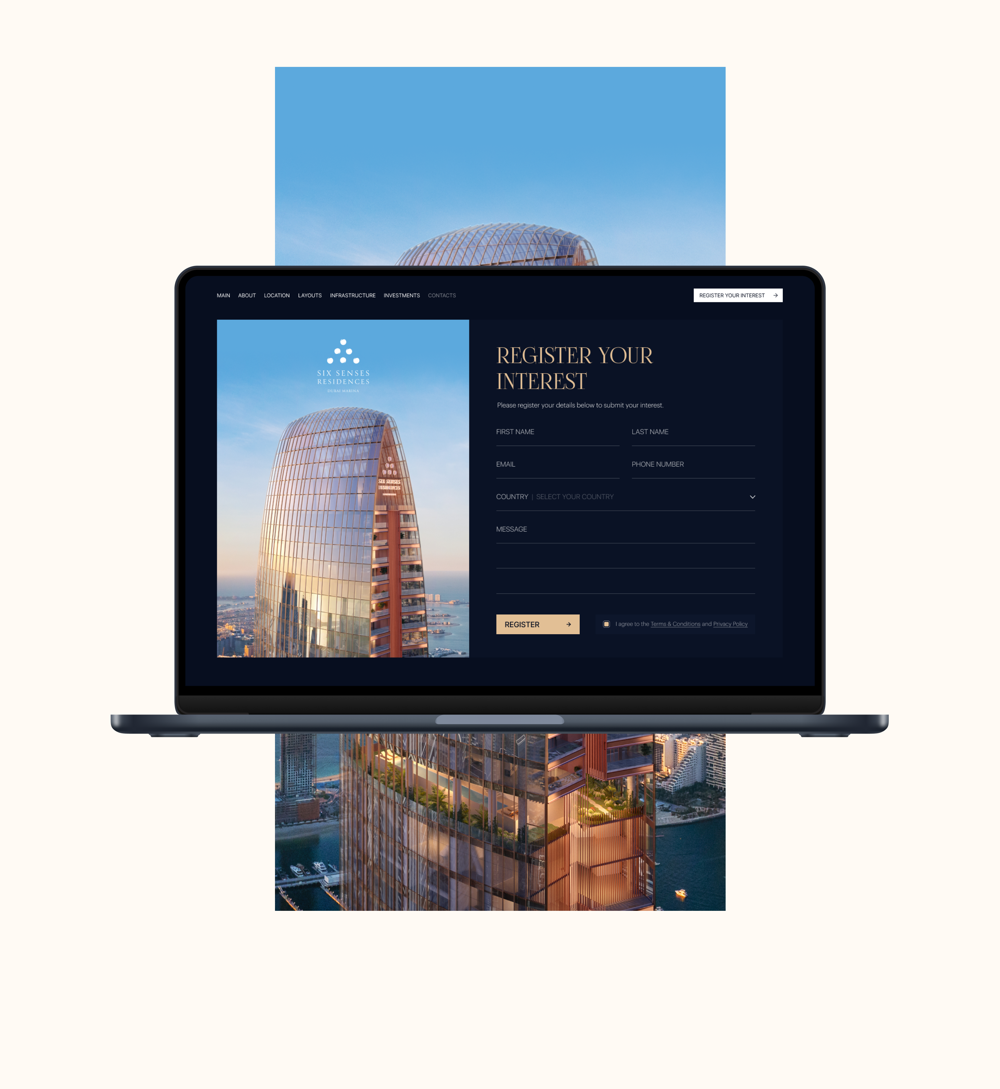Six Senses Residences — Dubai Marina — Изображение №20 — Интерфейсы, Анимация на Dprofile