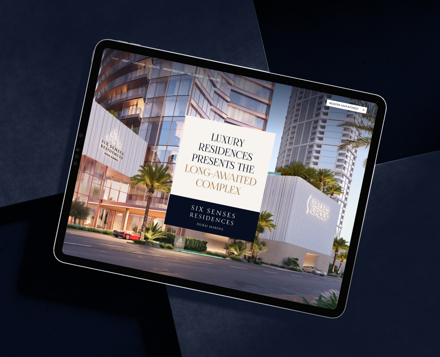 Six Senses Residences — Dubai Marina — Интерфейсы, Анимация на Dprofile