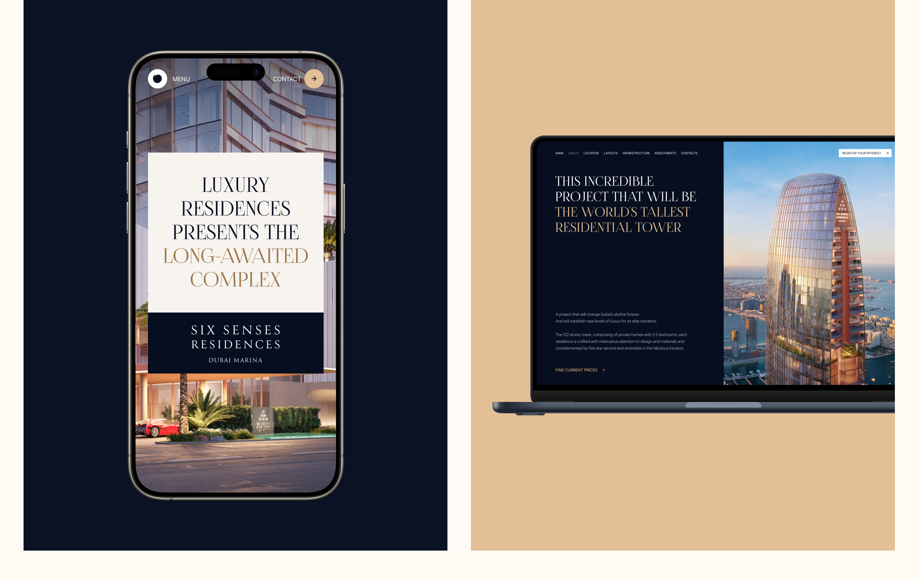 Six Senses Residences — Dubai Marina — Изображение №6 — Интерфейсы, Анимация на Dprofile