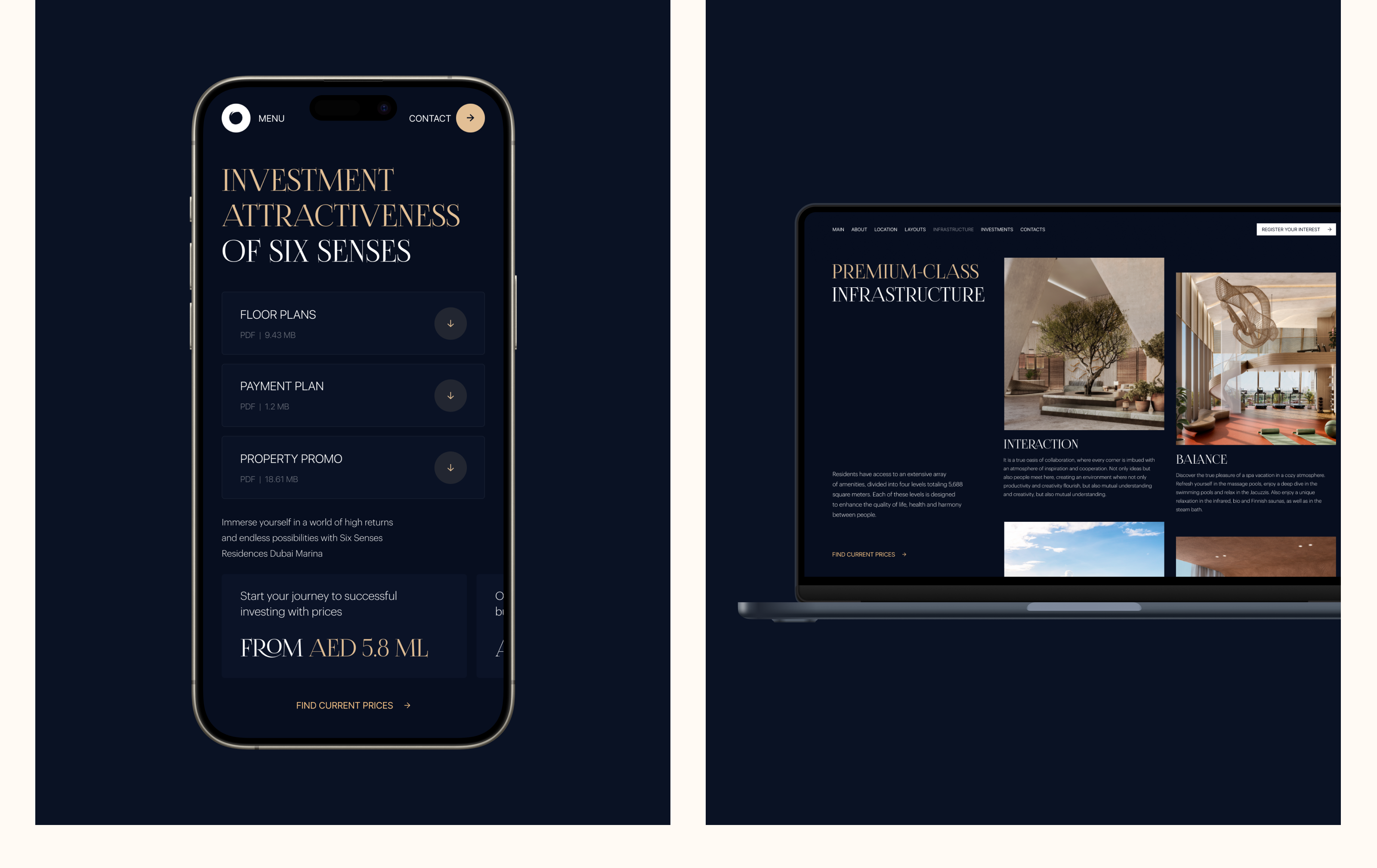 Six Senses Residences — Dubai Marina — Изображение №17 — Интерфейсы, Анимация на Dprofile