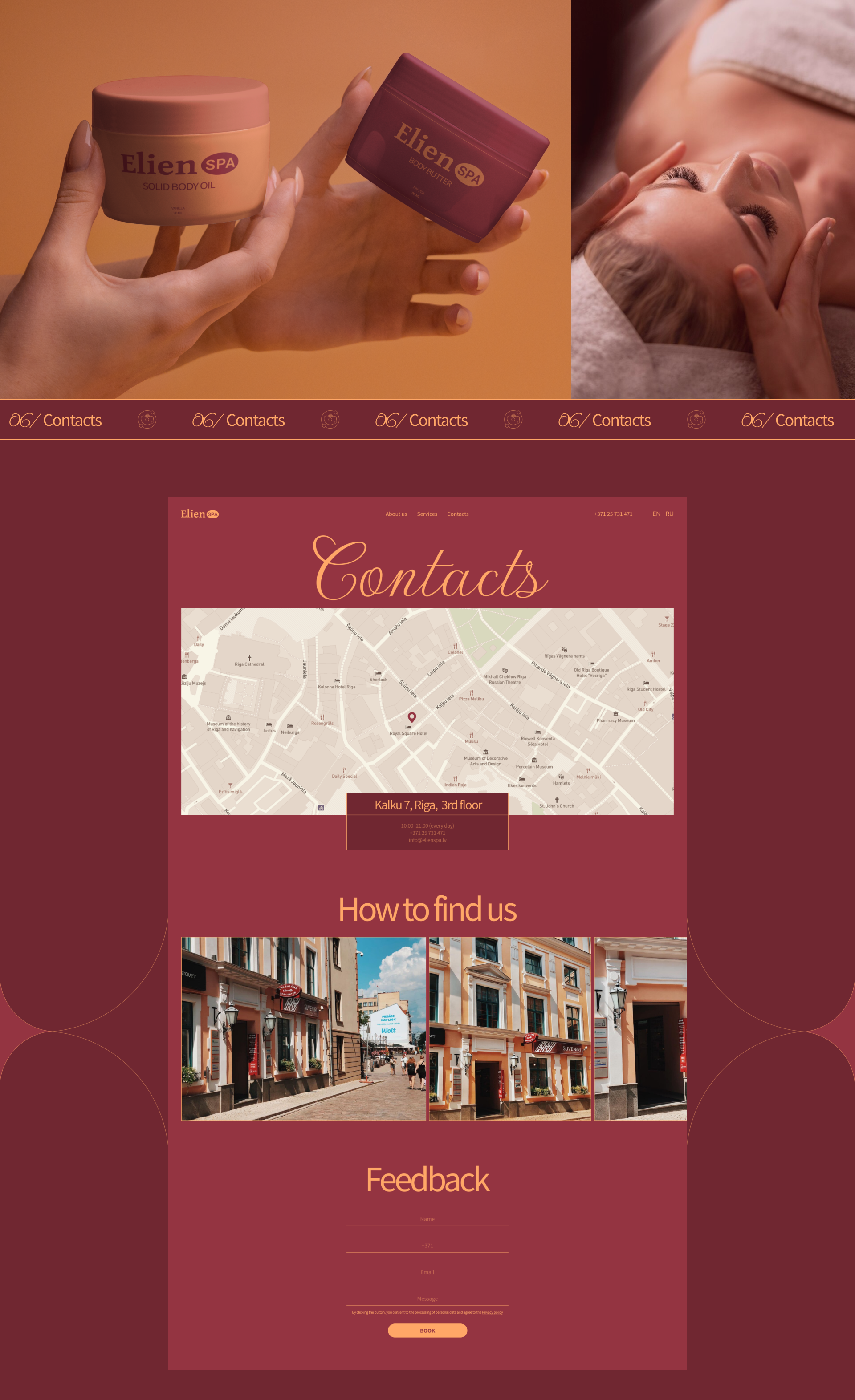 Elien SPA | Corporate website redesign — Изображение №10 — Интерфейсы, Брендинг на Dprofile