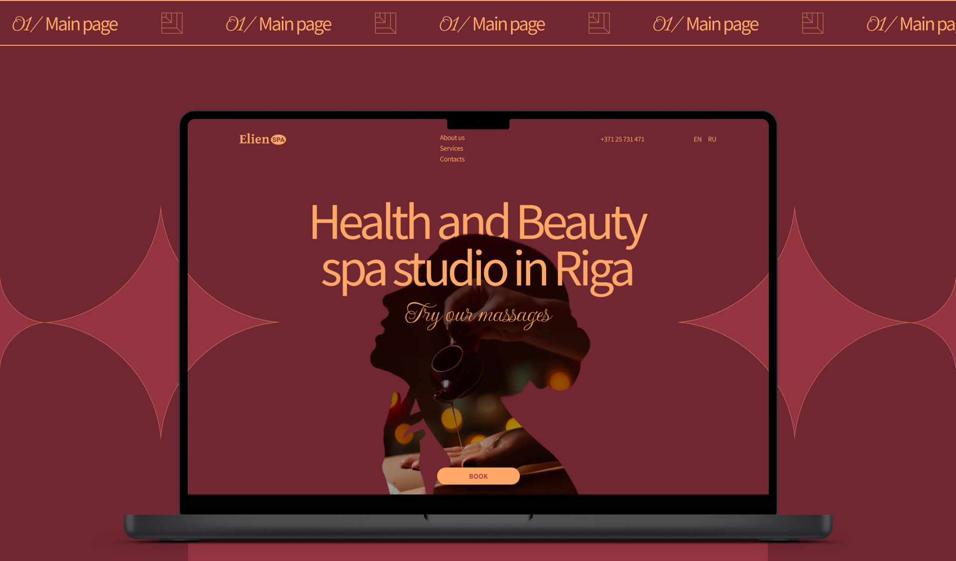 Elien SPA | Corporate website redesign — Изображение №2 — Интерфейсы, Брендинг на Dprofile