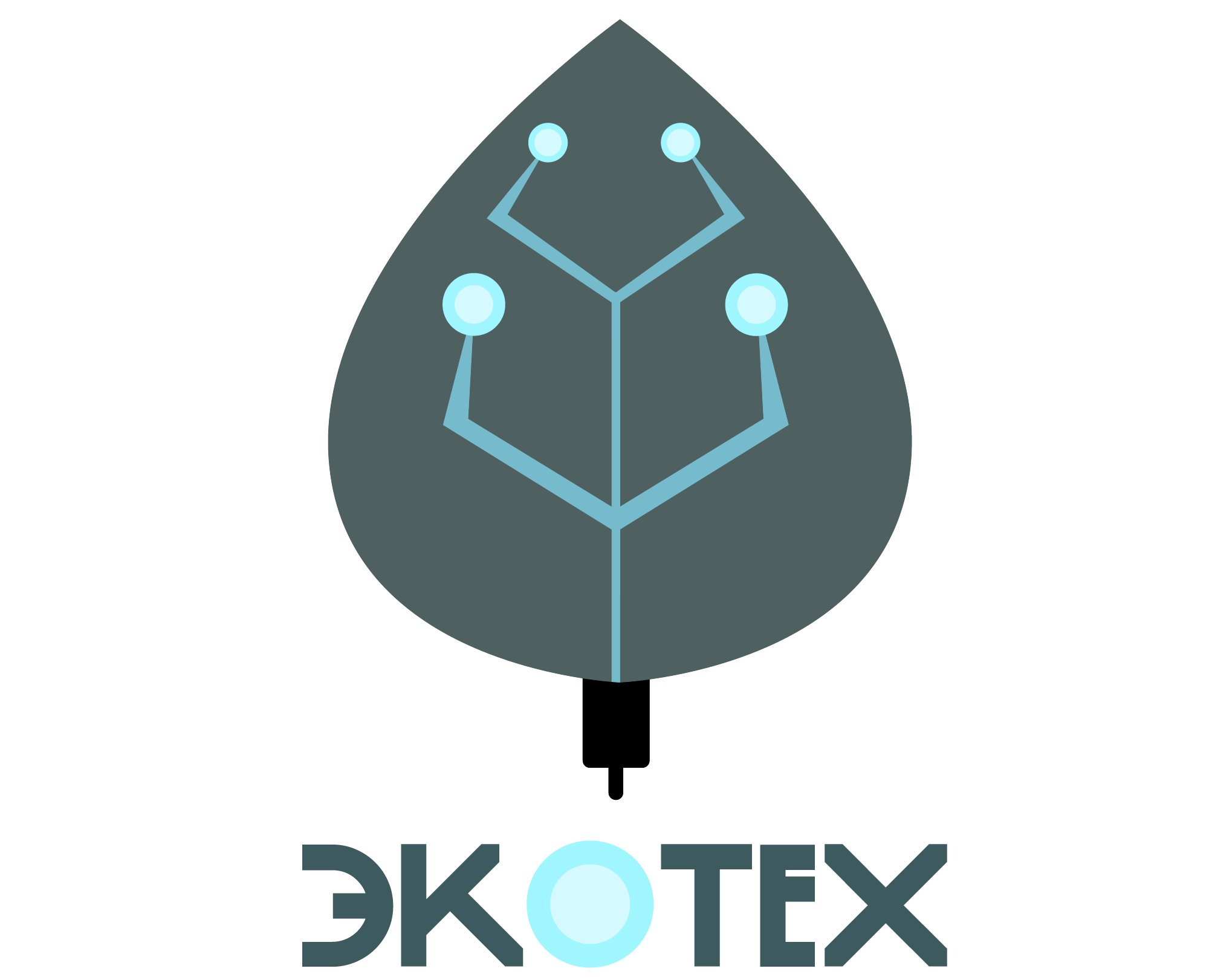 Логотип выдуманной компании "ЭкоТех" — Брендинг, Иллюстрация на Dprofile