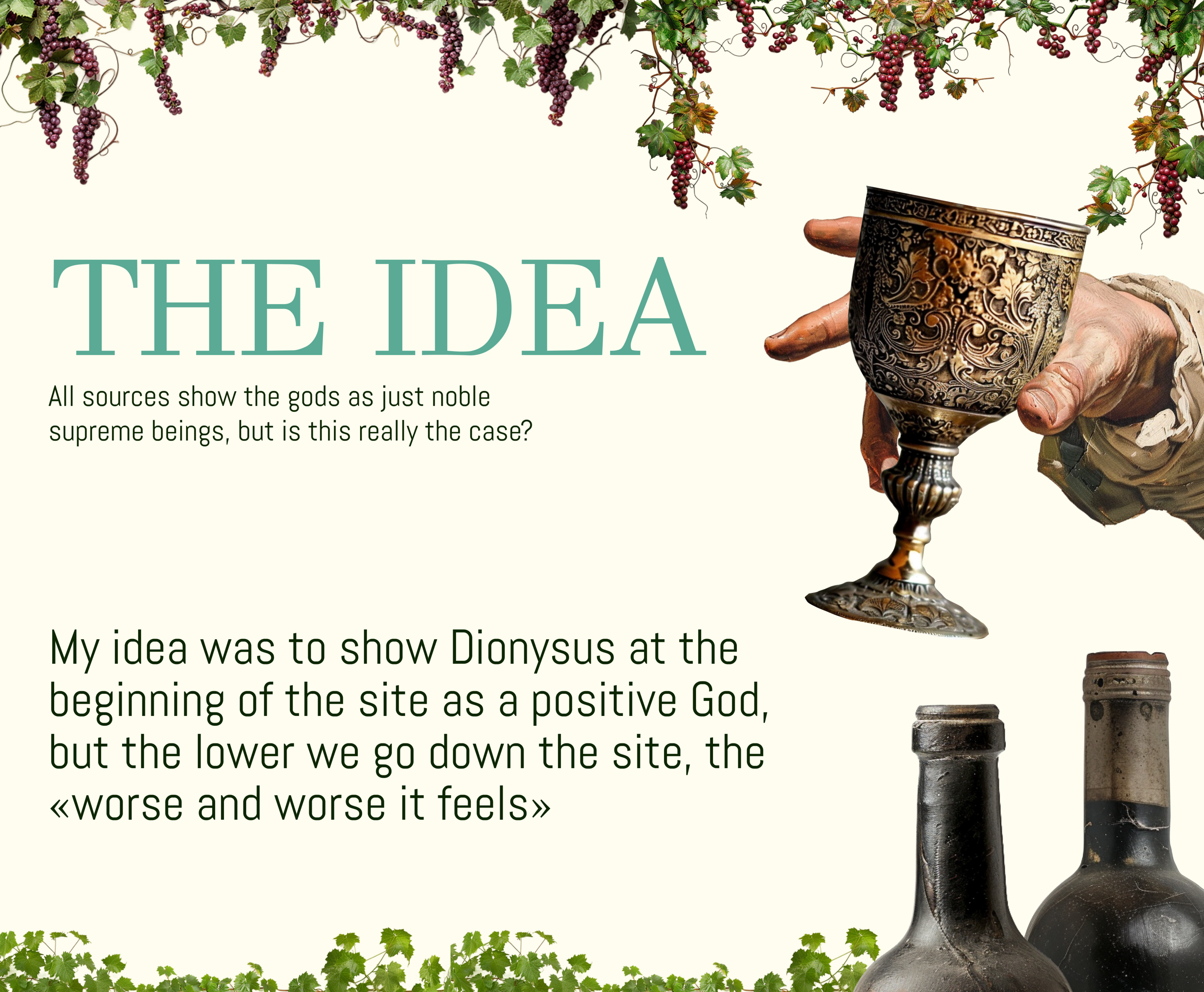 Creative site about Dionysus — Изображение №2 — Интерфейсы, Графика на Dprofile