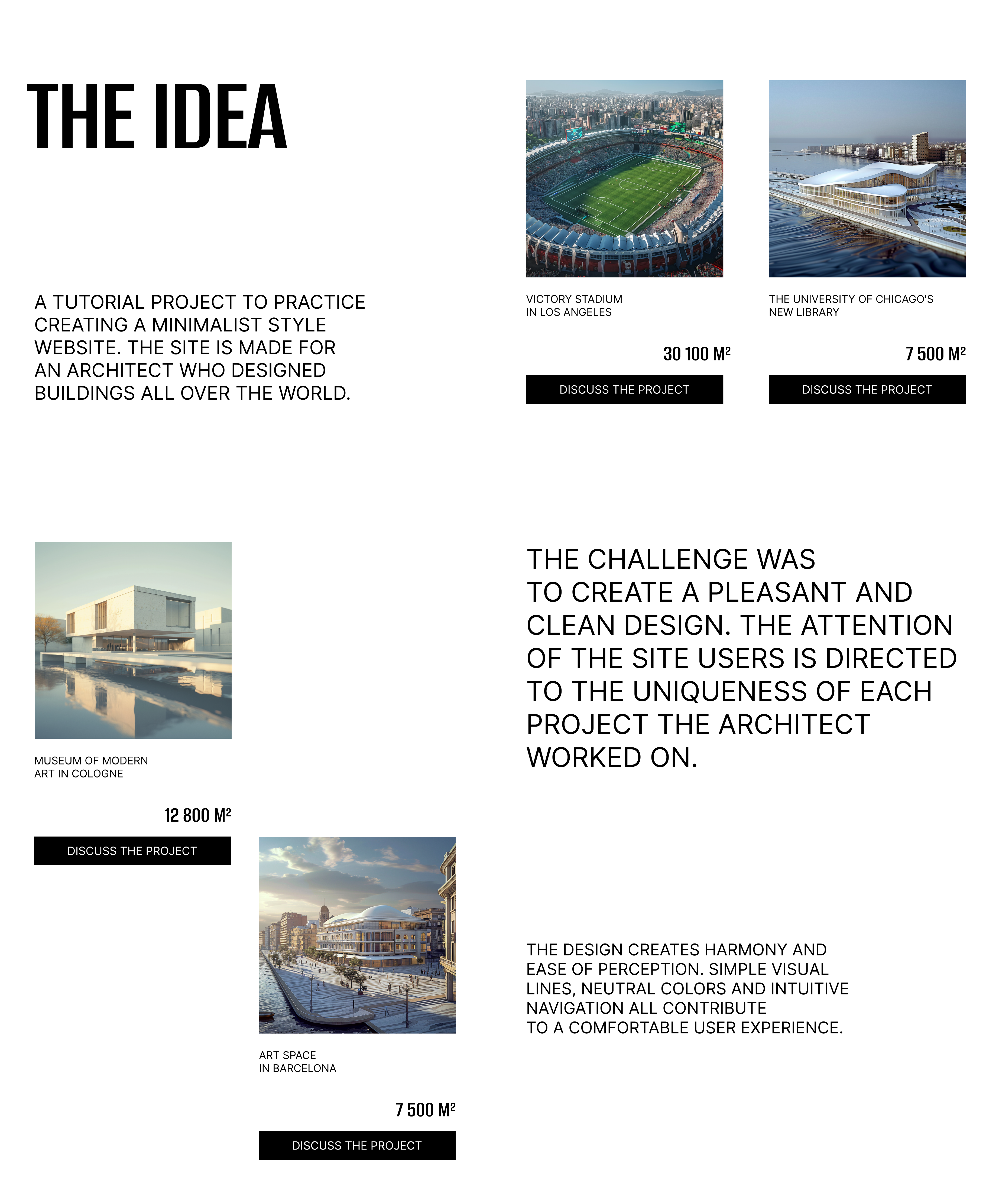 Minimalistic website for an architect — Изображение №2 — Брендинг, Графика на Dprofile