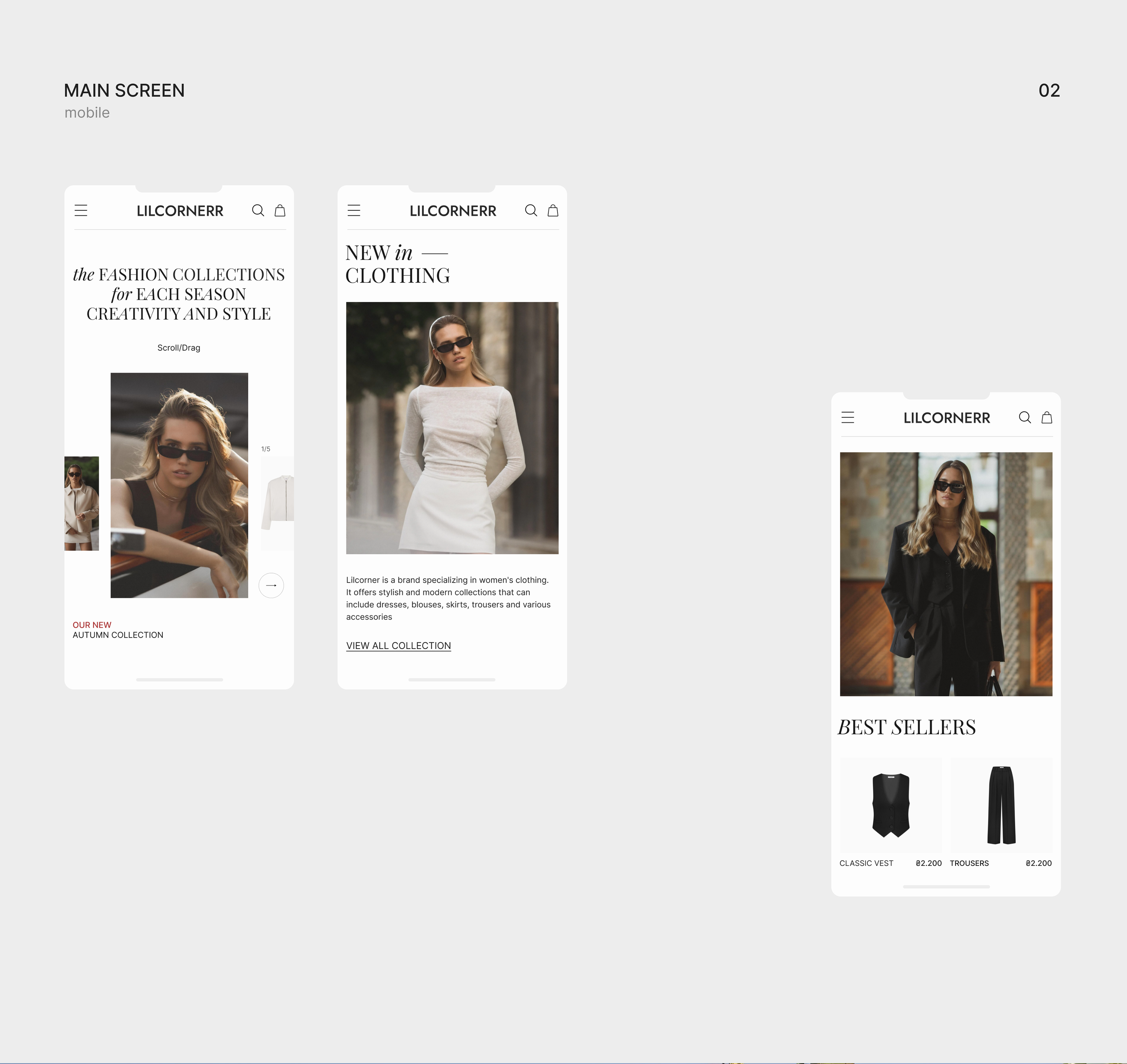 LILCORNERR online store | Wedsite design | E-commerce — Изображение №6 — Интерфейсы на Dprofile