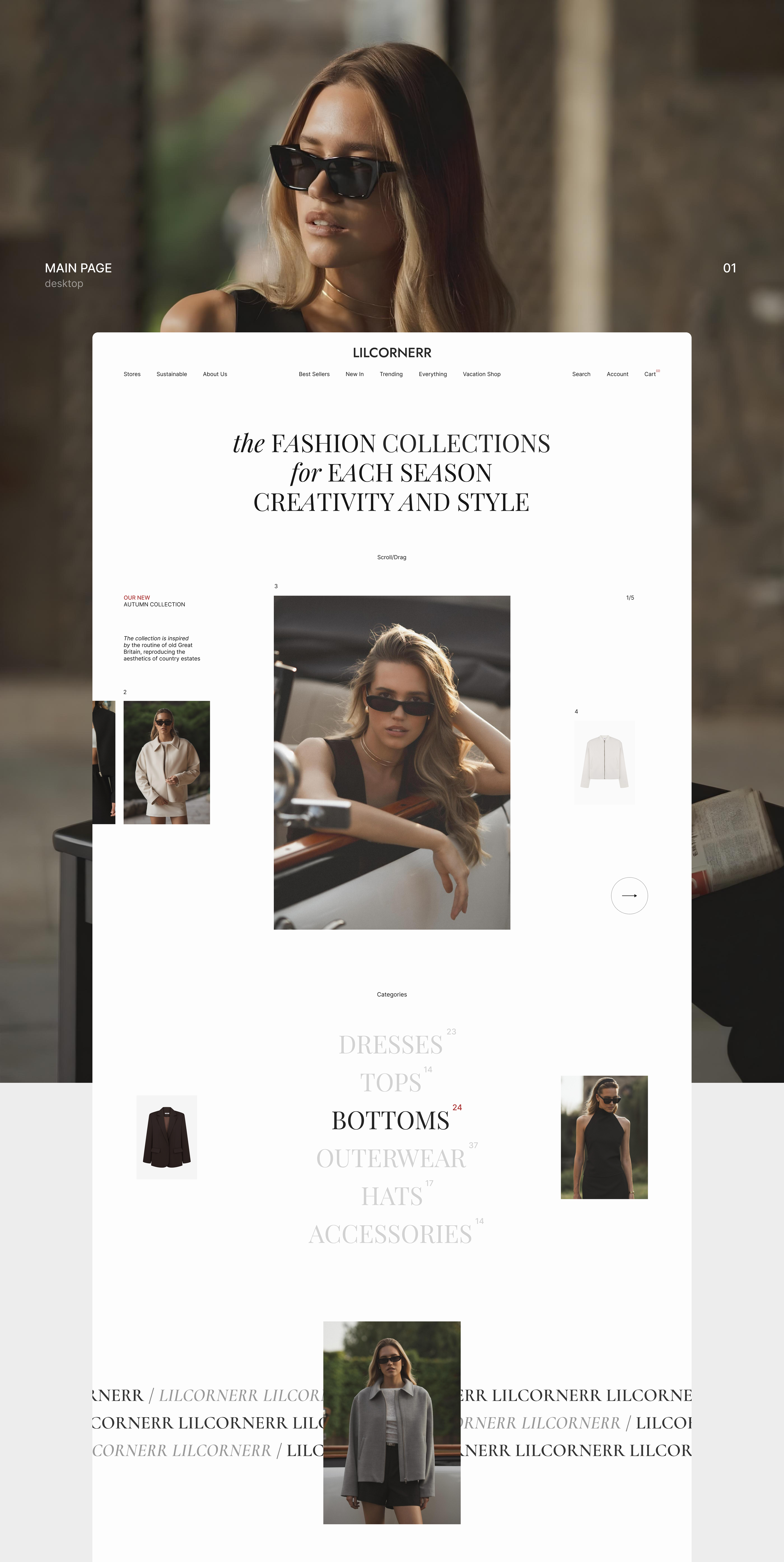 LILCORNERR online store | Wedsite design | E-commerce — Изображение №3 — Интерфейсы на Dprofile