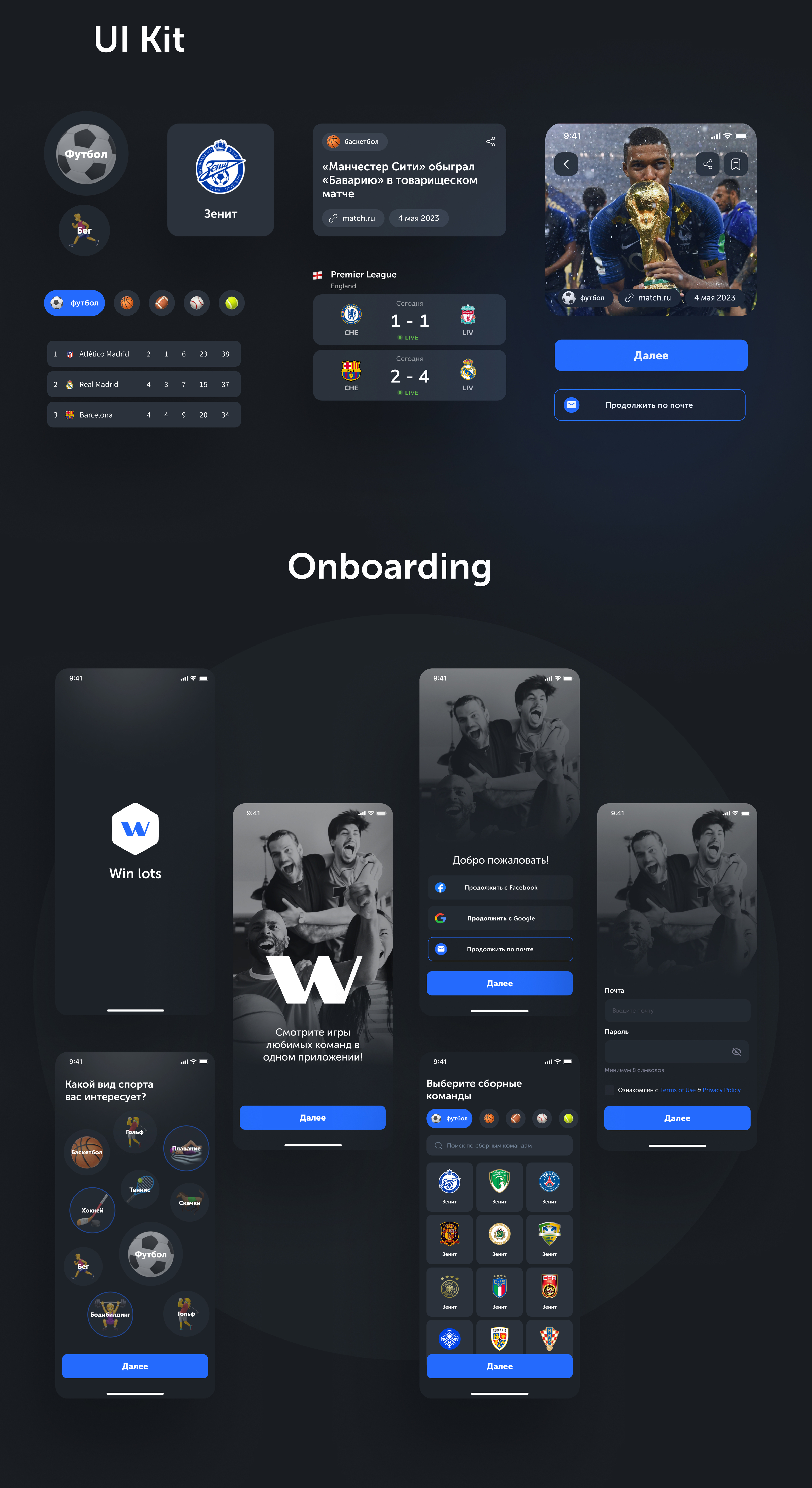 Matches App Case Study — Изображение №3 — Интерфейсы на Dprofile