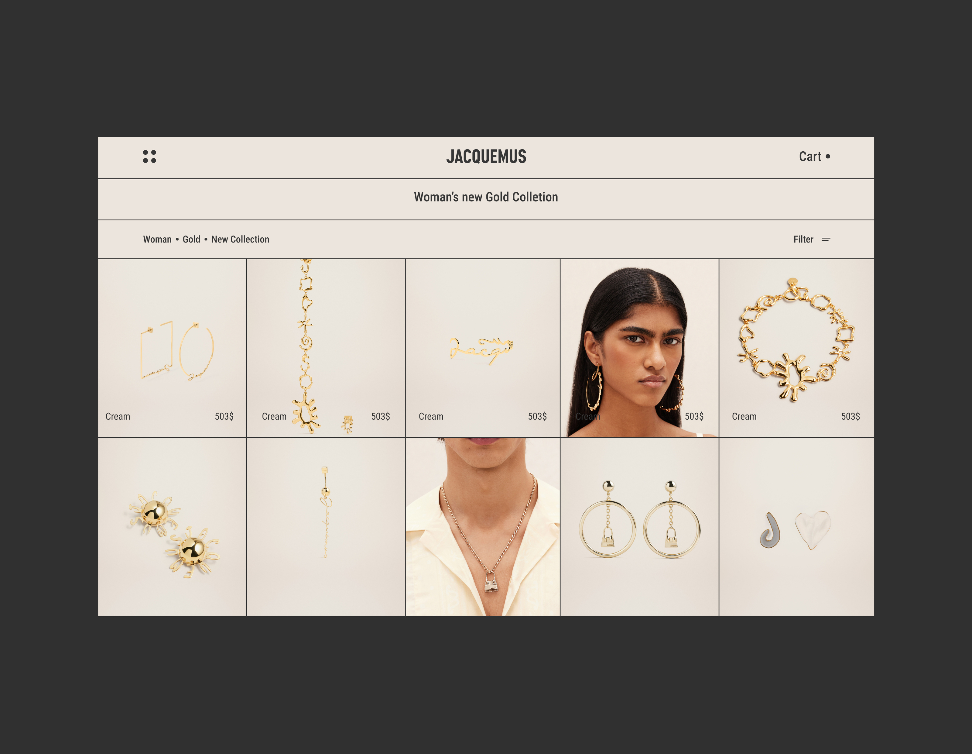 Jacquemus Jewelry Concept — Изображение №6 — Интерфейсы на Dprofile