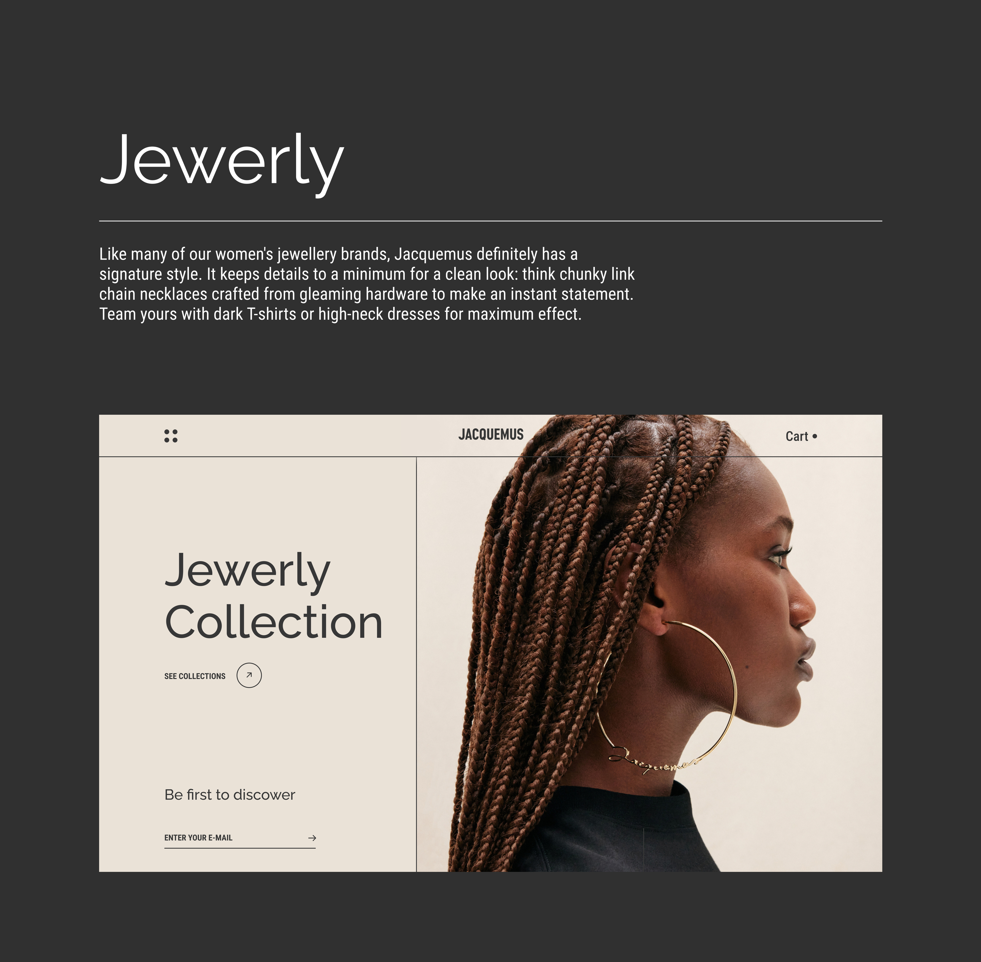 Jacquemus Jewelry Concept — Изображение №2 — Интерфейсы на Dprofile