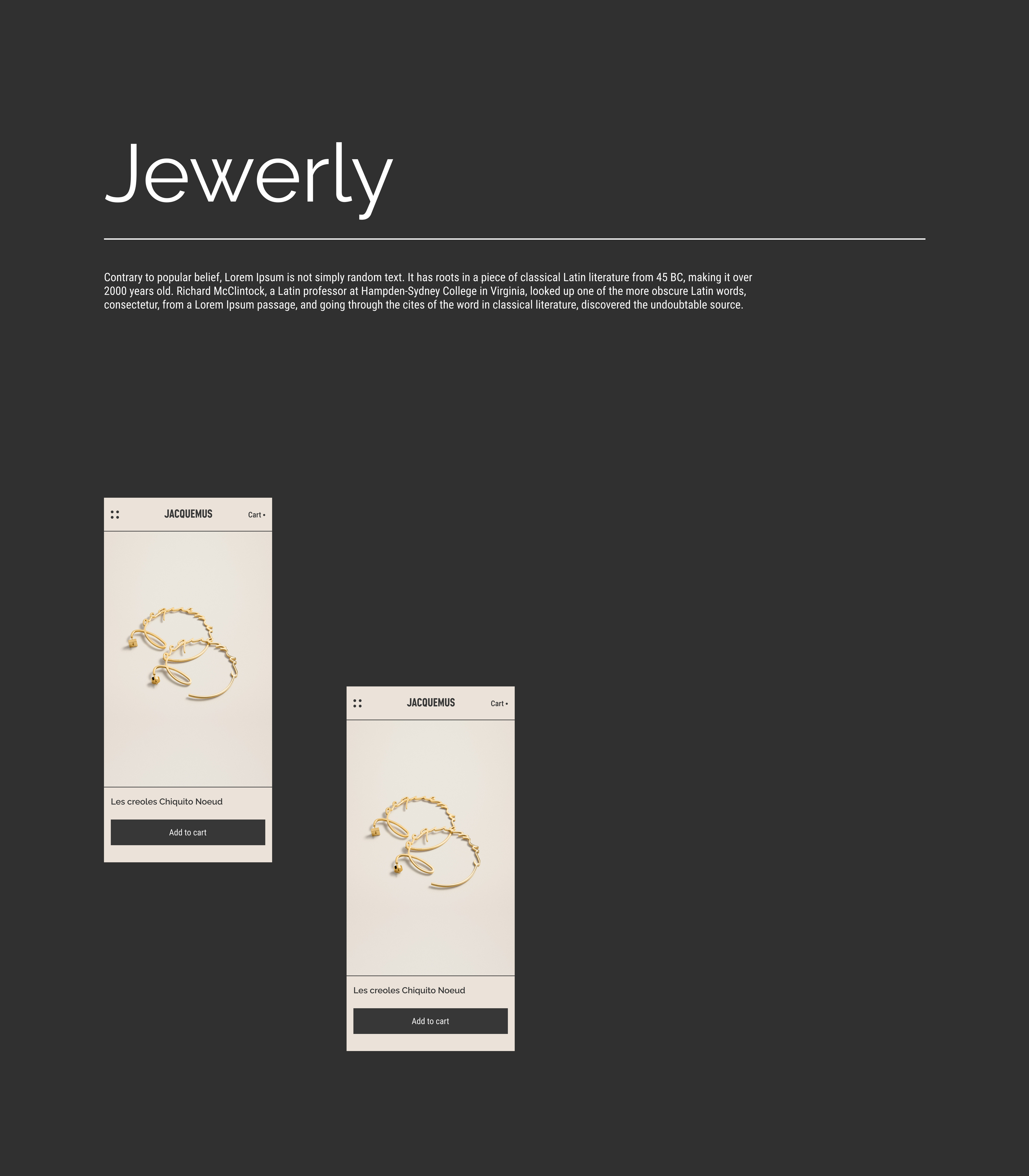 Jacquemus Jewelry Concept — Изображение №9 — Интерфейсы на Dprofile