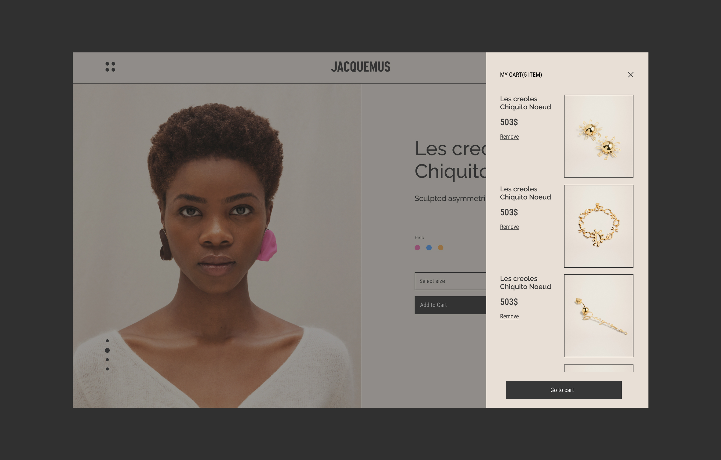 Jacquemus Jewelry Concept — Изображение №10 — Интерфейсы на Dprofile