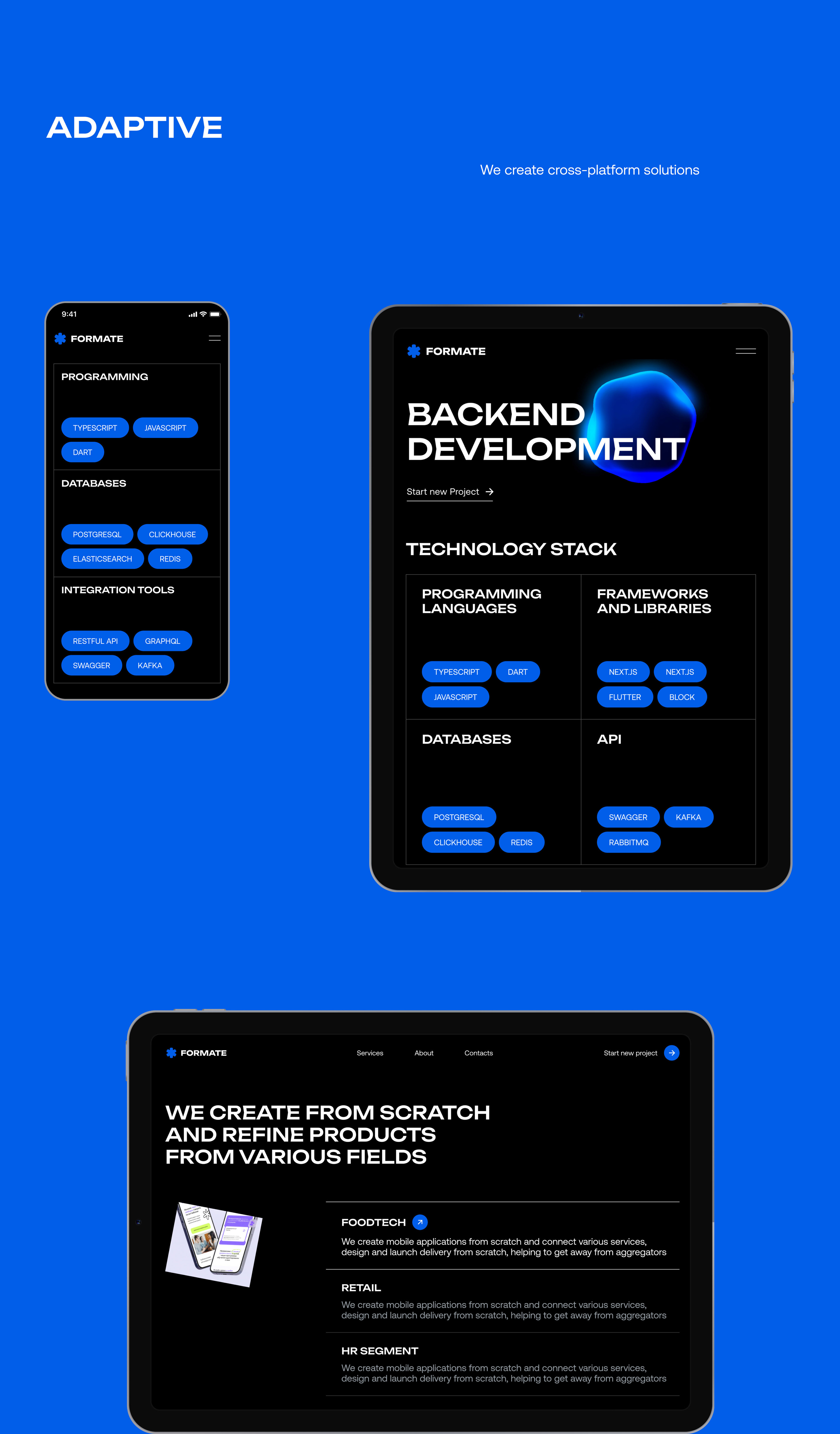 Formate Digital Agency — Изображение №6 — Интерфейсы, Брендинг на Dprofile
