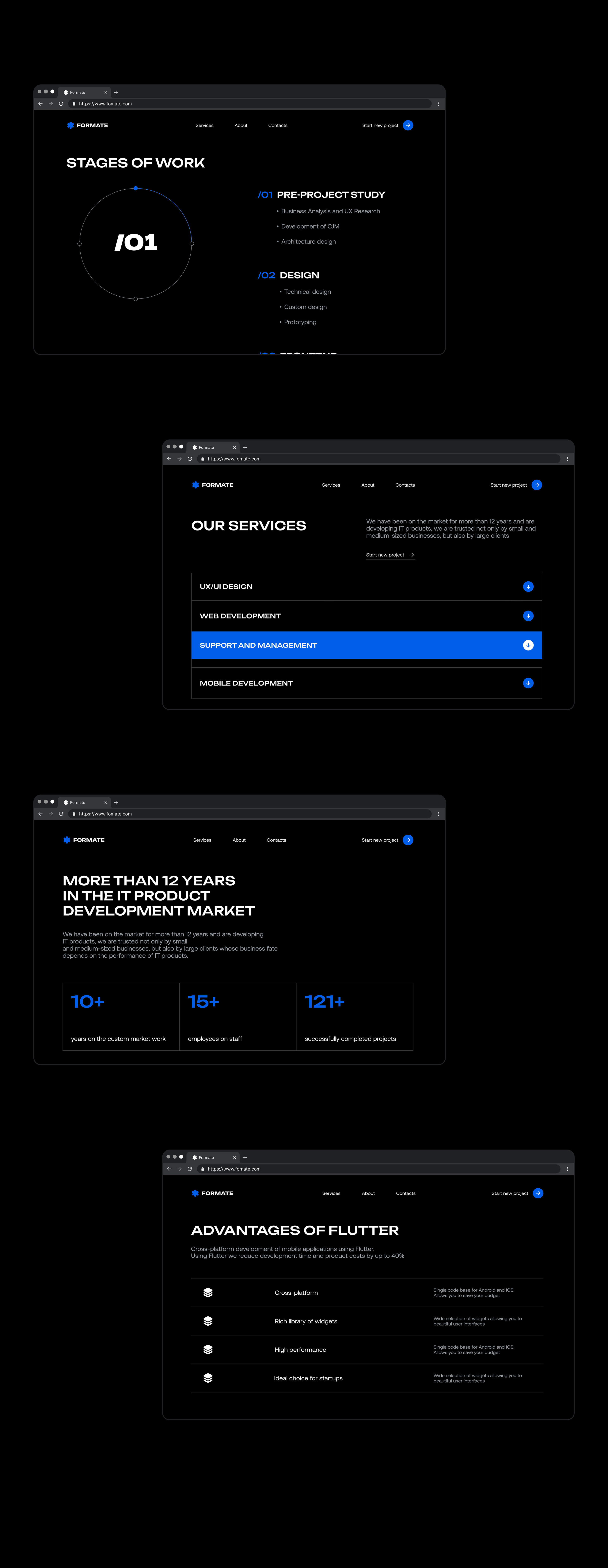Formate Digital Agency — Изображение №5 — Интерфейсы, Брендинг на Dprofile