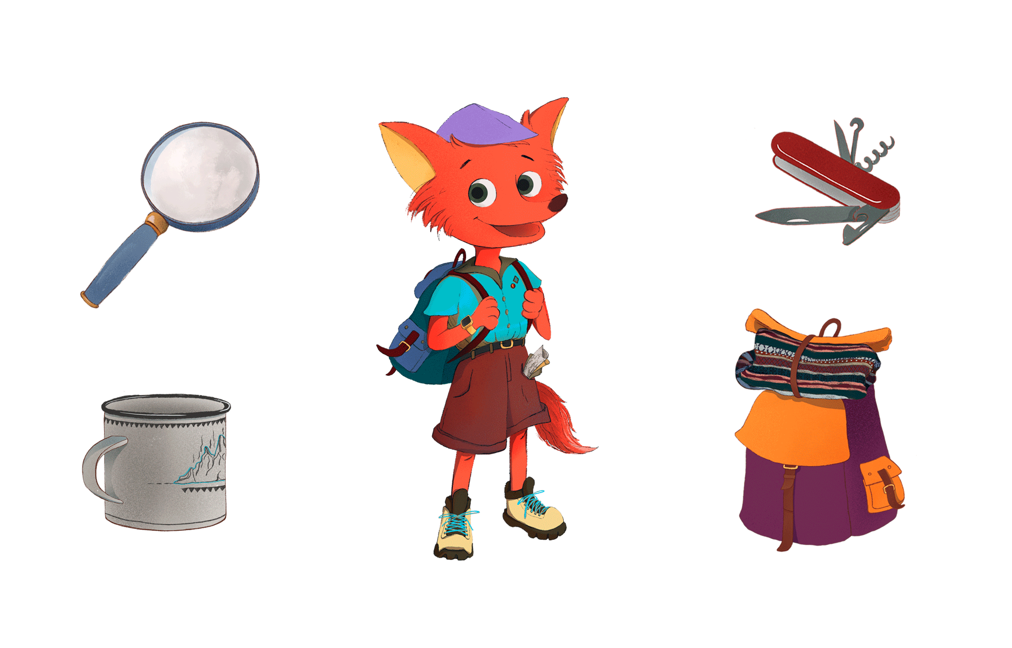 Character design for a kids camp — Изображение №3 — Брендинг, Иллюстрация на Dprofile