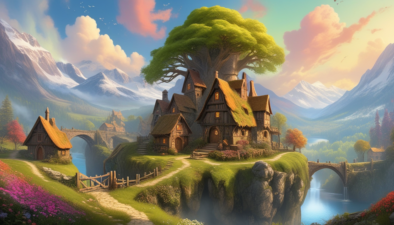 Фэнтезийный мир в стиле Средиземья. — Изображение №3 — Иллюстрация, Графика на Dprofile