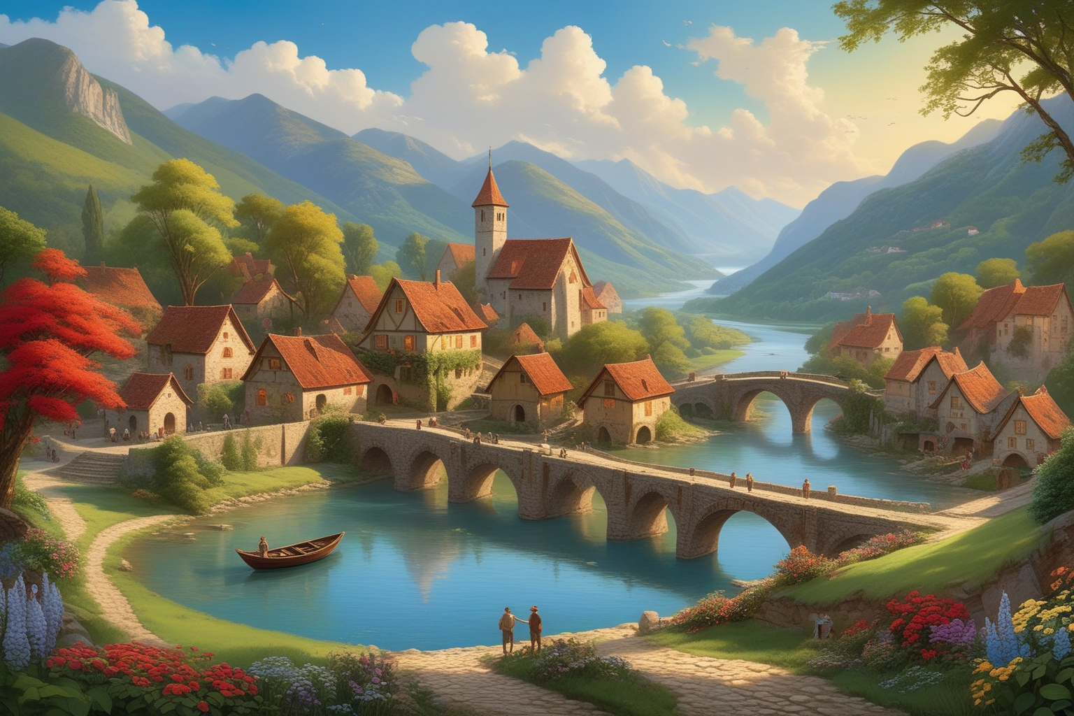 Фэнтезийный мир в стиле Средиземья. — Изображение №9 — Иллюстрация, Графика на Dprofile