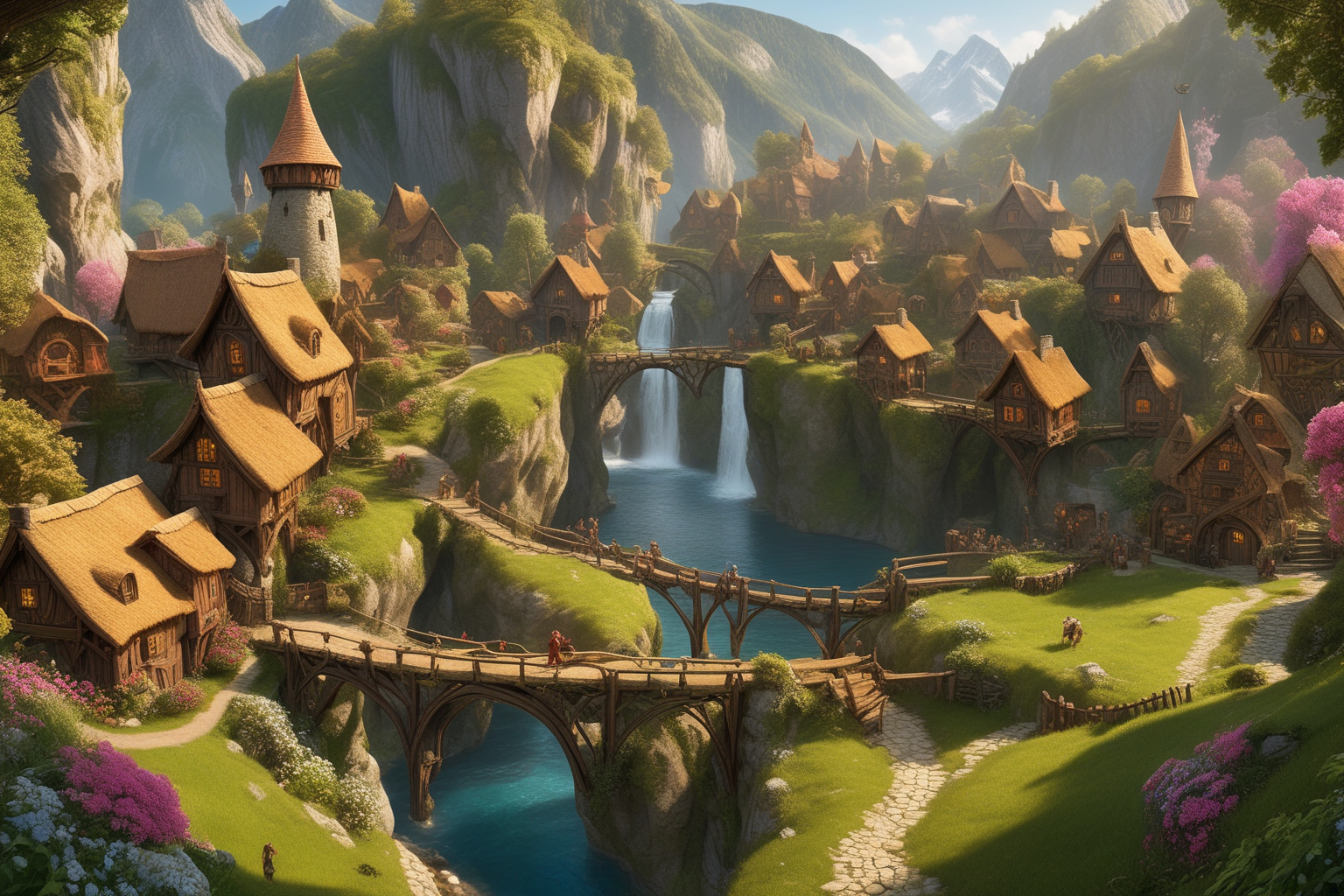 Фэнтезийный мир в стиле Средиземья. — Изображение №10 — Иллюстрация, Графика на Dprofile