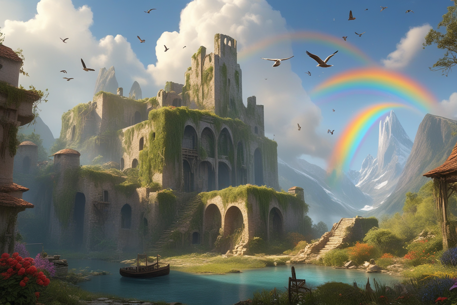 Фэнтезийный мир в стиле Средиземья. — Изображение №11 — Иллюстрация, Графика на Dprofile