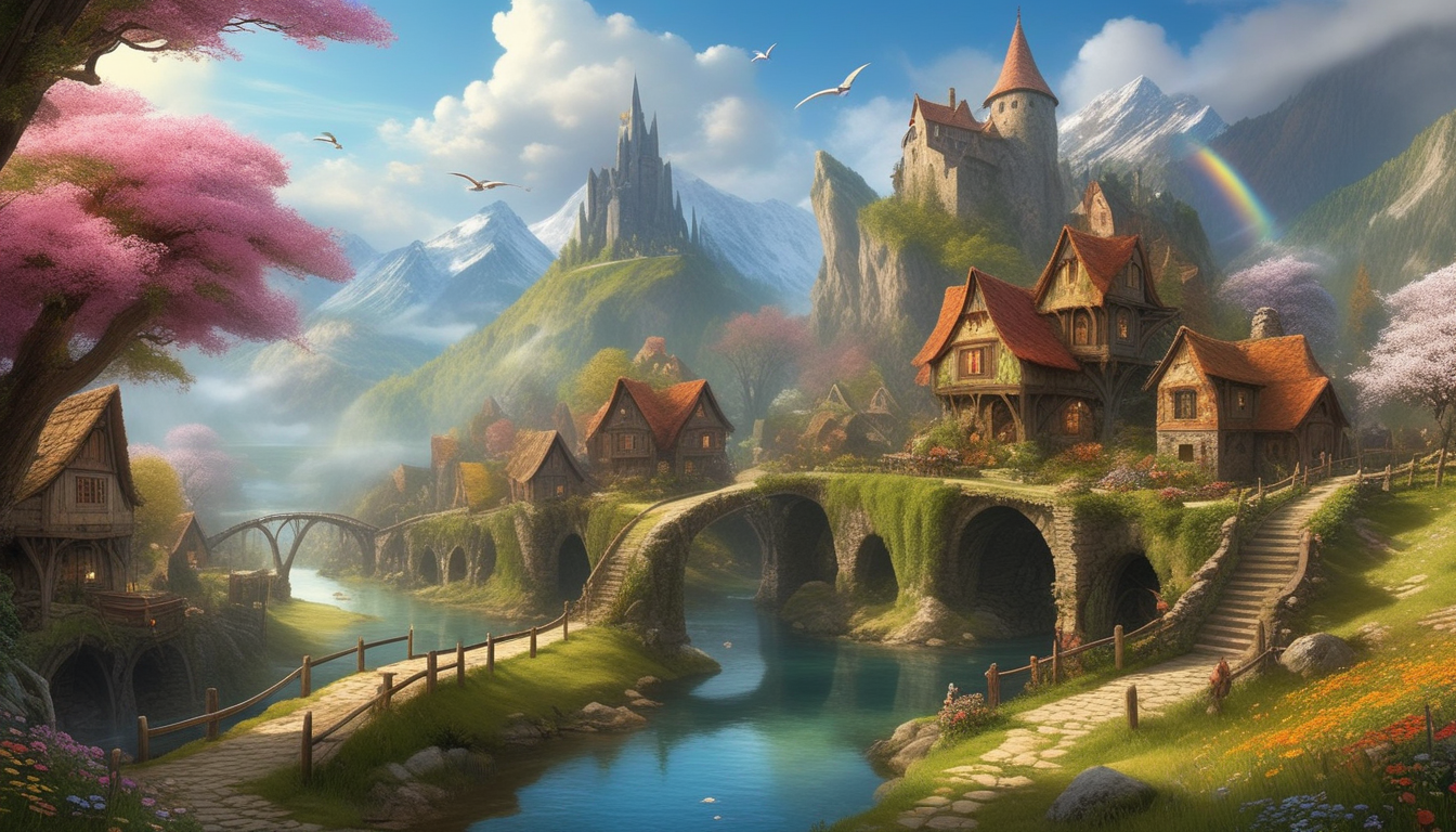 Фэнтезийный мир в стиле Средиземья. — Изображение №2 — Иллюстрация, Графика на Dprofile