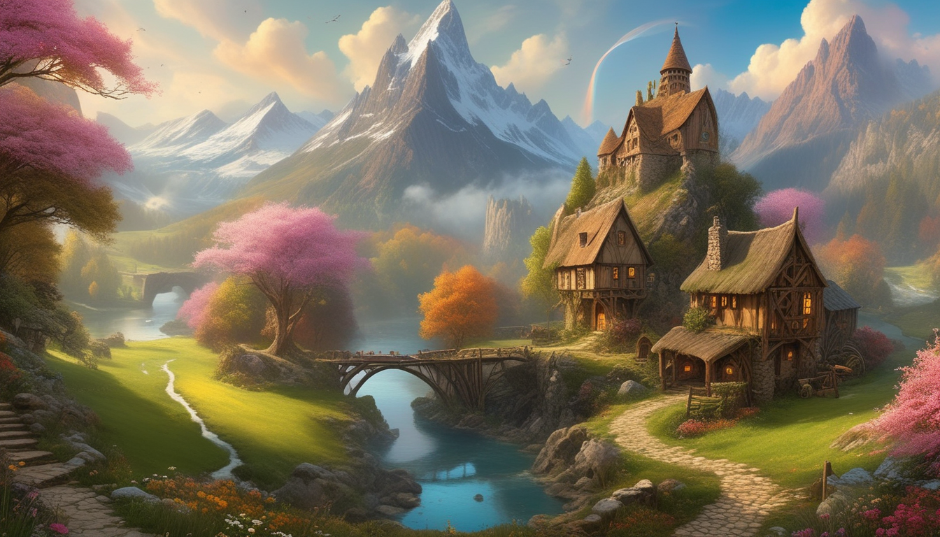 Фэнтезийный мир в стиле Средиземья. — Изображение №5 — Иллюстрация, Графика на Dprofile