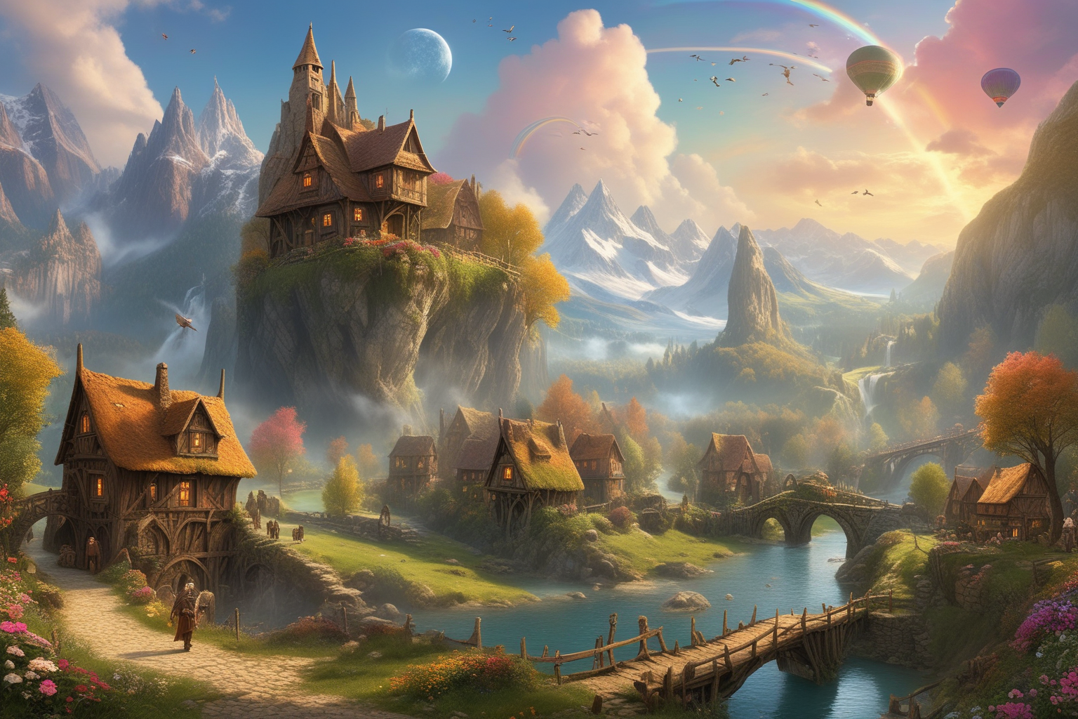 Фэнтезийный мир в стиле Средиземья. — Изображение №7 — Иллюстрация, Графика на Dprofile