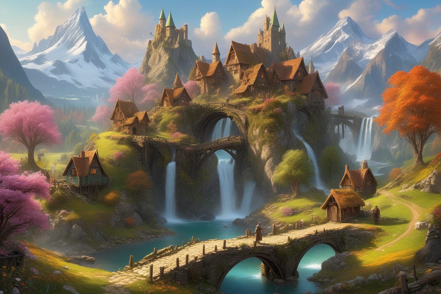 Фэнтезийный мир в стиле Средиземья. — Изображение №6 — Иллюстрация, Графика на Dprofile