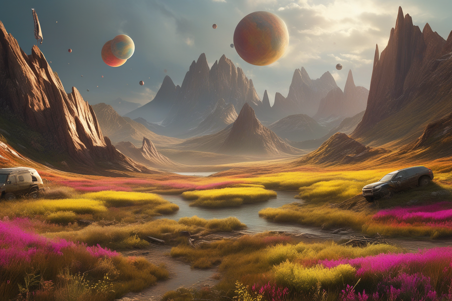 Фантастические путешествия на другие планеты. — Изображение №3 — Иллюстрация, Графика на Dprofile