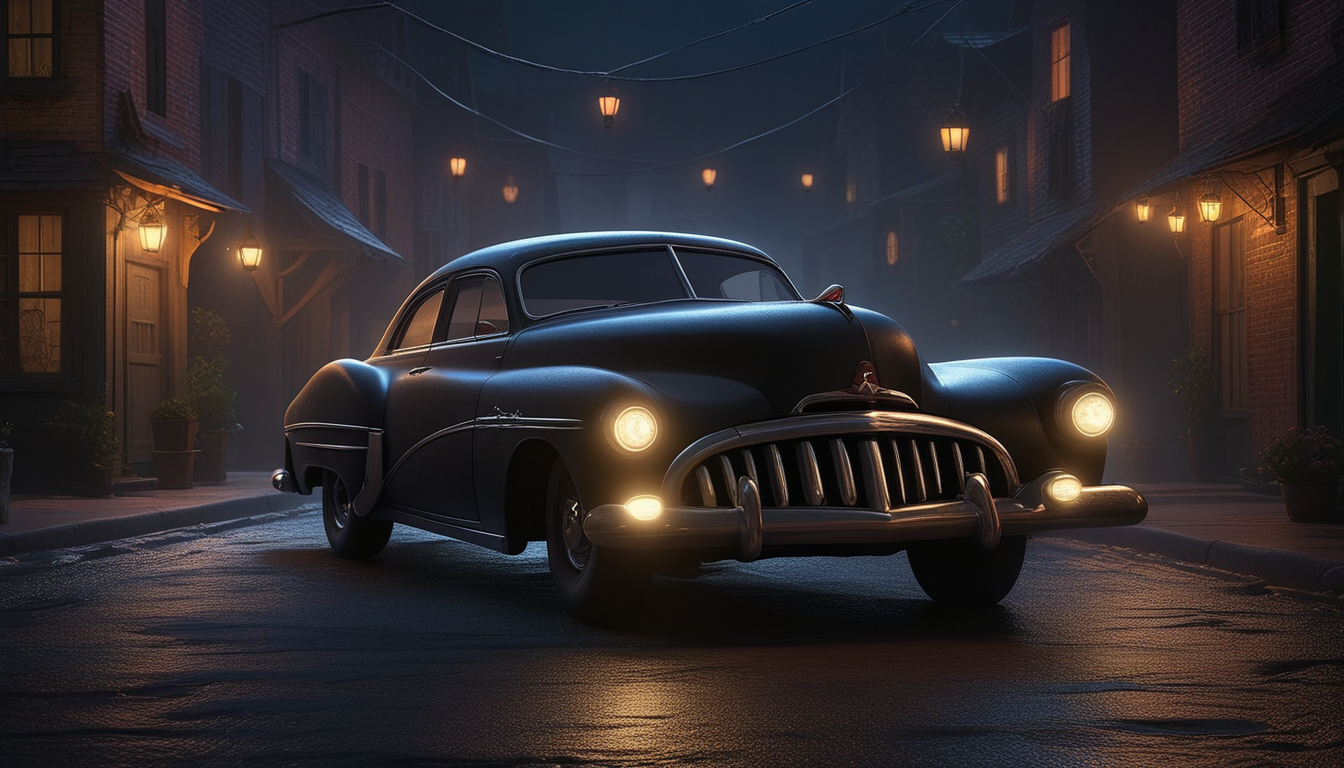 Ретроавтомобили в стиле фэнтези в Stable Diffusion. — Изображение №2 — Иллюстрация, Графика на Dprofile