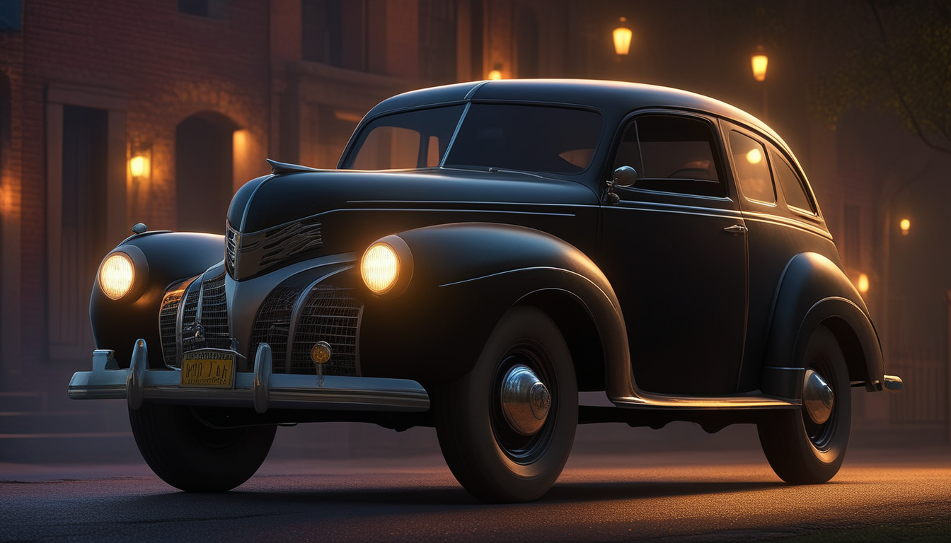 Ретроавтомобили в стиле фэнтези в Stable Diffusion. — Изображение №4 — Иллюстрация, Графика на Dprofile