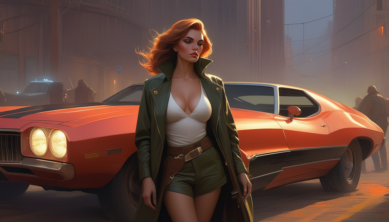 Ретроавтомобили в стиле фэнтези в Stable Diffusion. — Изображение №5 — Иллюстрация, Графика на Dprofile