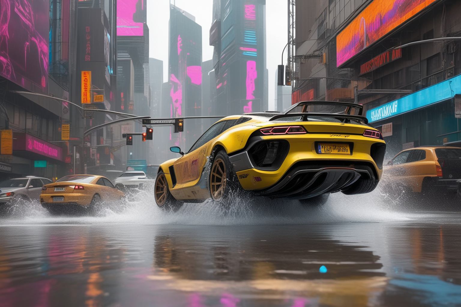 Погоня в стиле киберпанк в Stable Diffusion. — Изображение №18 — Иллюстрация, Графика на Dprofile