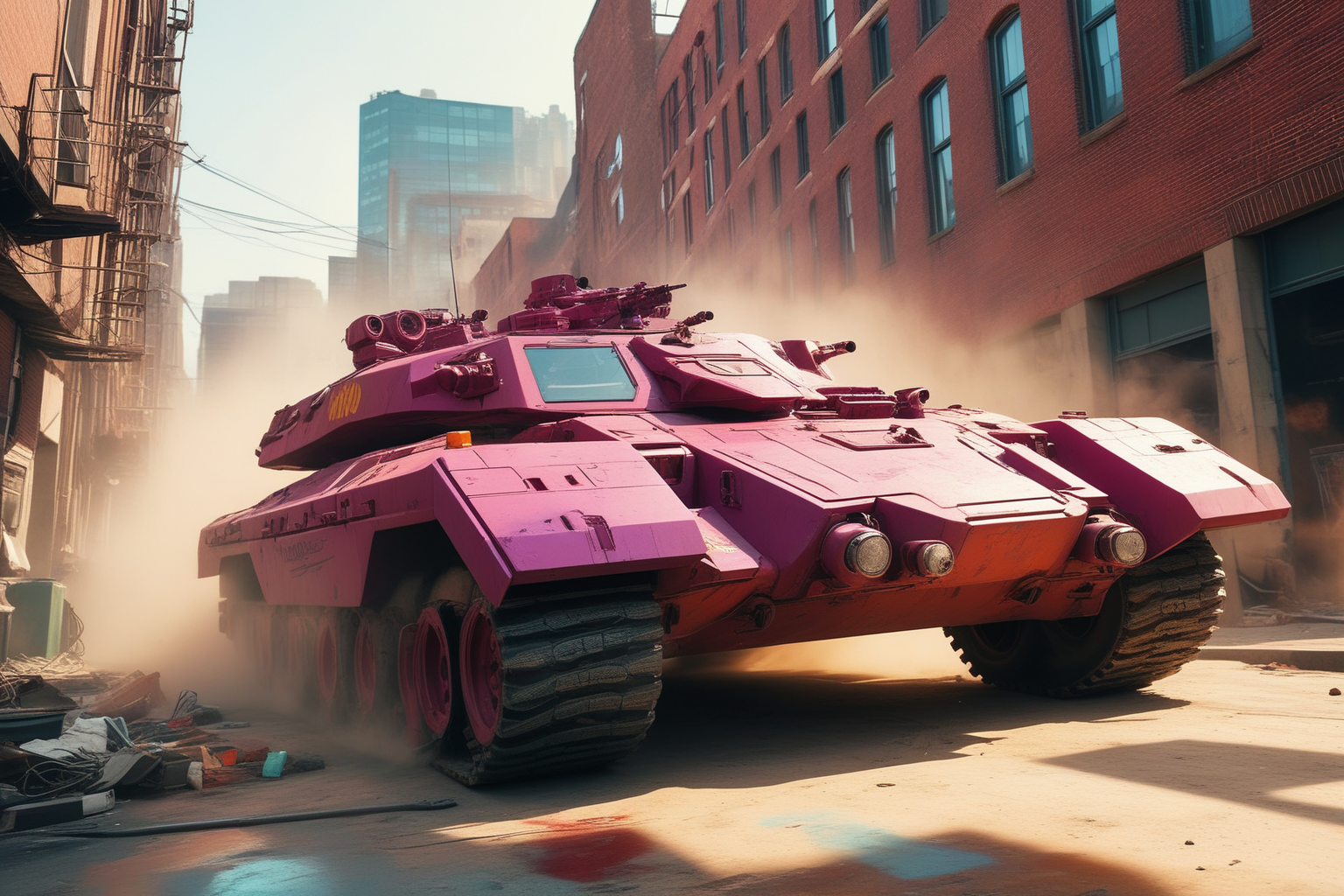 Погоня в стиле киберпанк в Stable Diffusion. — Изображение №16 — Иллюстрация, Графика на Dprofile