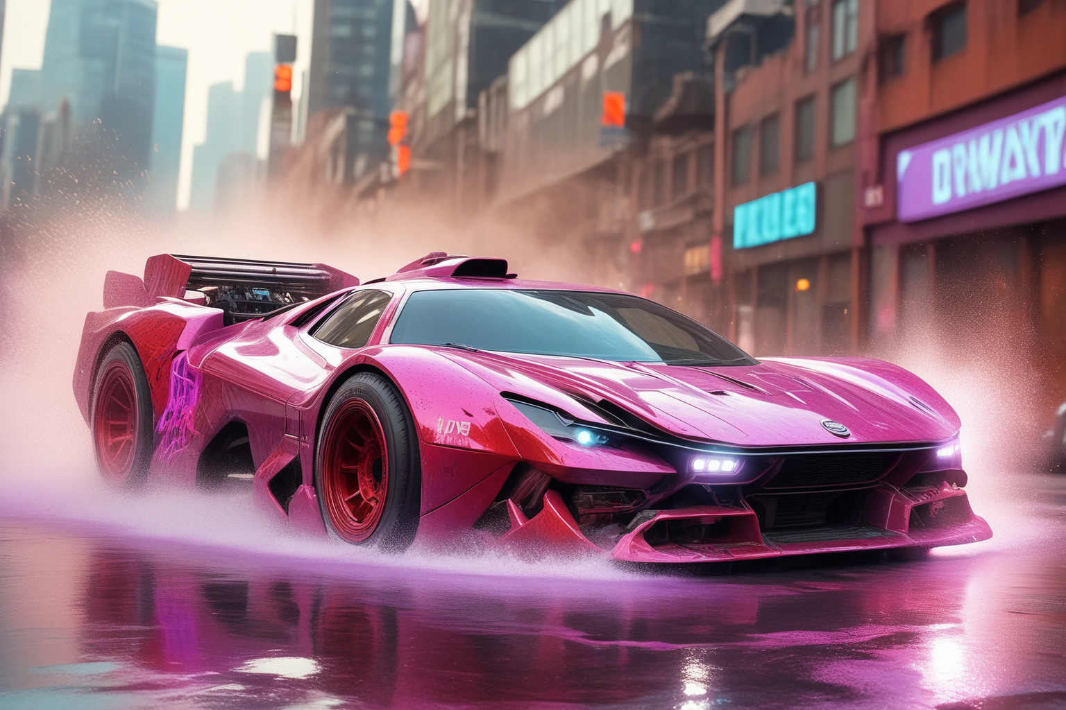 Погоня в стиле киберпанк в Stable Diffusion. — Изображение №13 — Иллюстрация, Графика на Dprofile