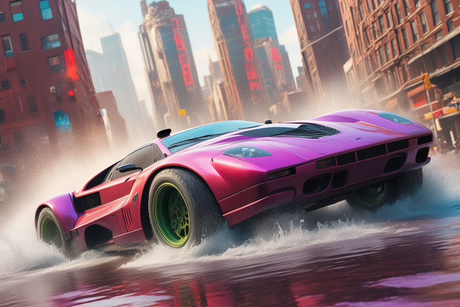 Погоня в стиле киберпанк в Stable Diffusion. — Изображение №14 — Иллюстрация, Графика на Dprofile