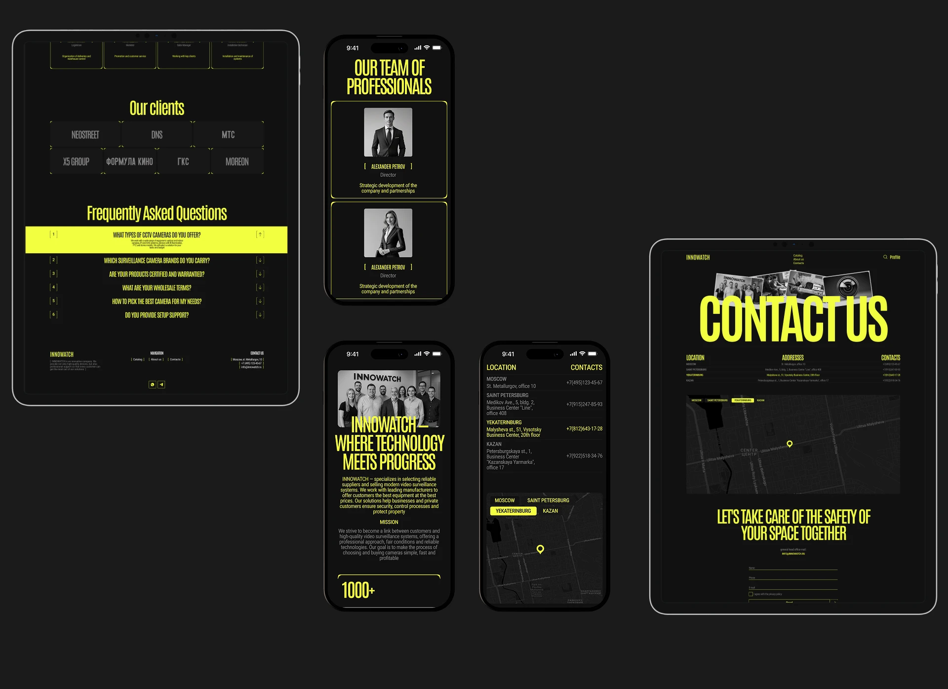 [INNOWATCH] Corporate website — Изображение №13 — Интерфейсы, Анимация на Dprofile
