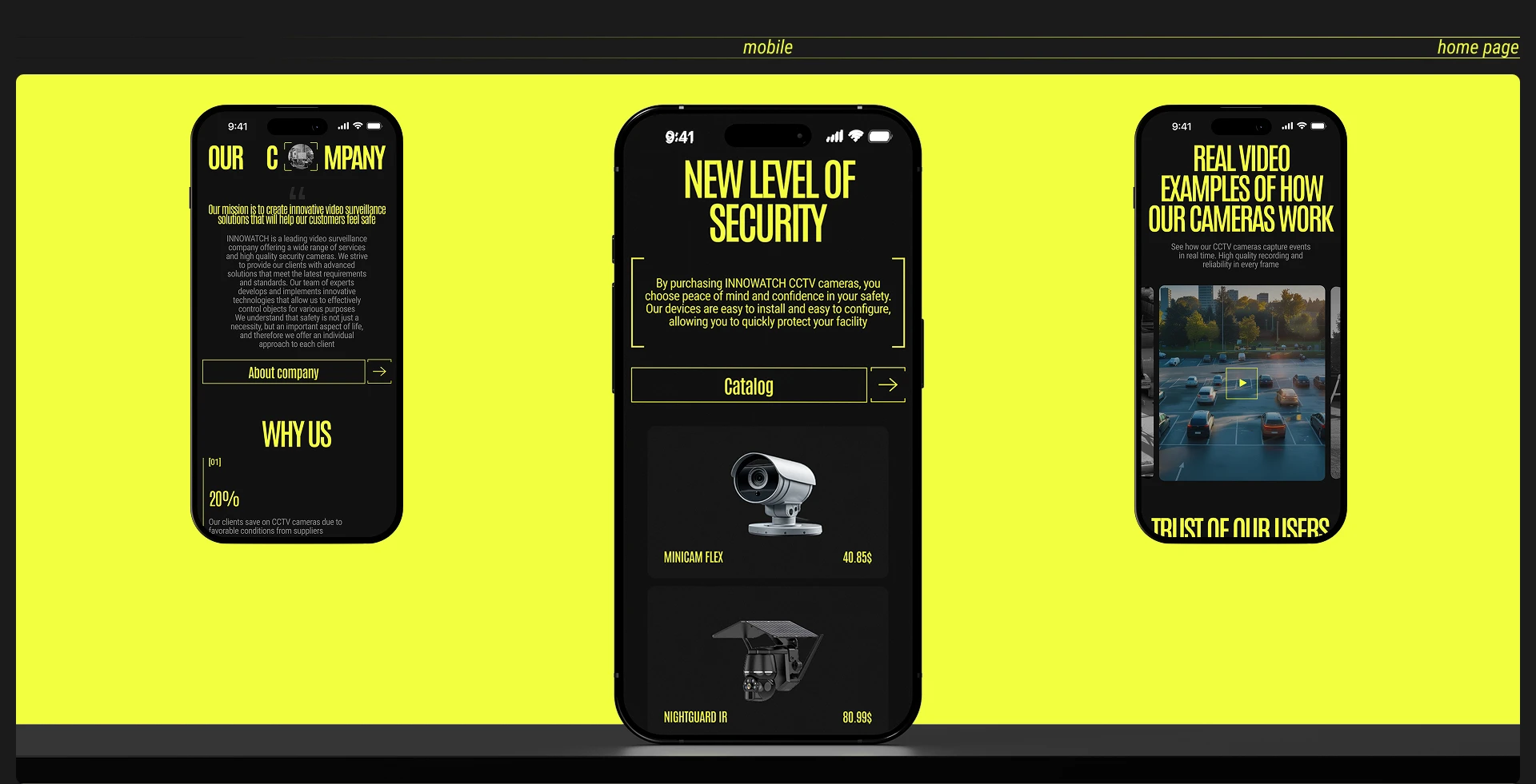 [INNOWATCH] Corporate website — Изображение №5 — Интерфейсы, Анимация на Dprofile