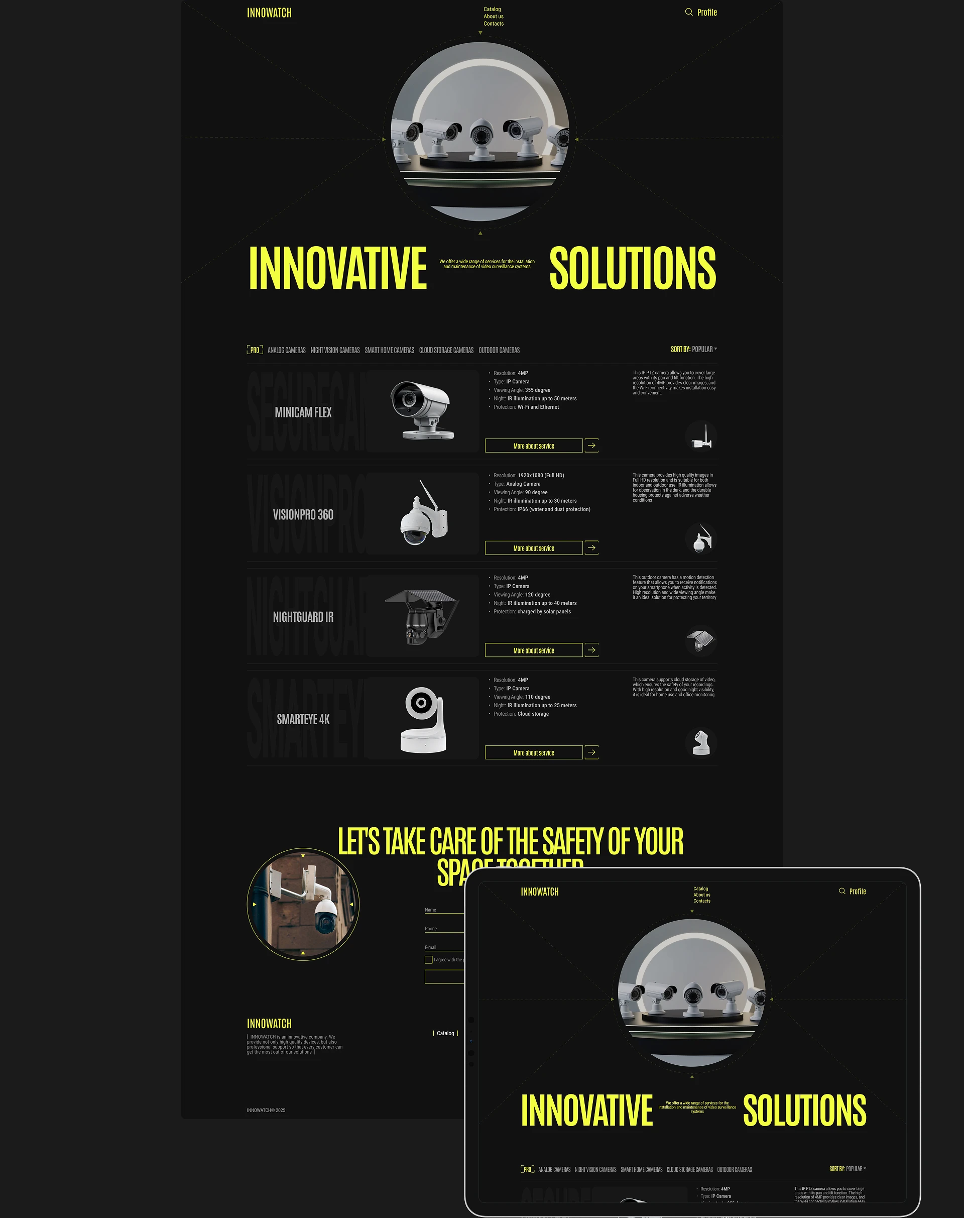 [INNOWATCH] Corporate website — Изображение №7 — Интерфейсы, Анимация на Dprofile