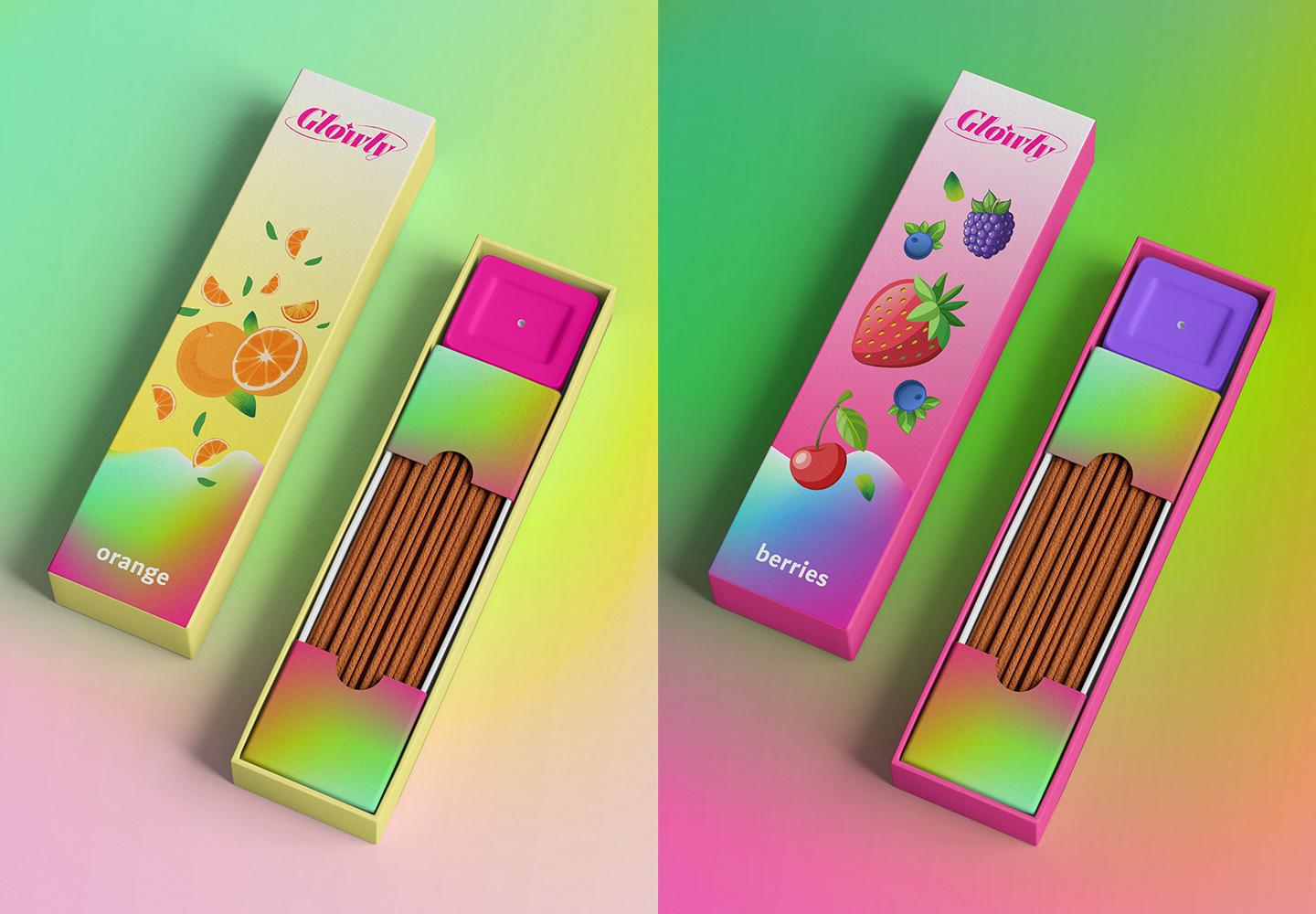 GlOWLY | Candle packaging design | Упаковка для свечей — Изображение №9 — Брендинг, Иллюстрация на Dprofile