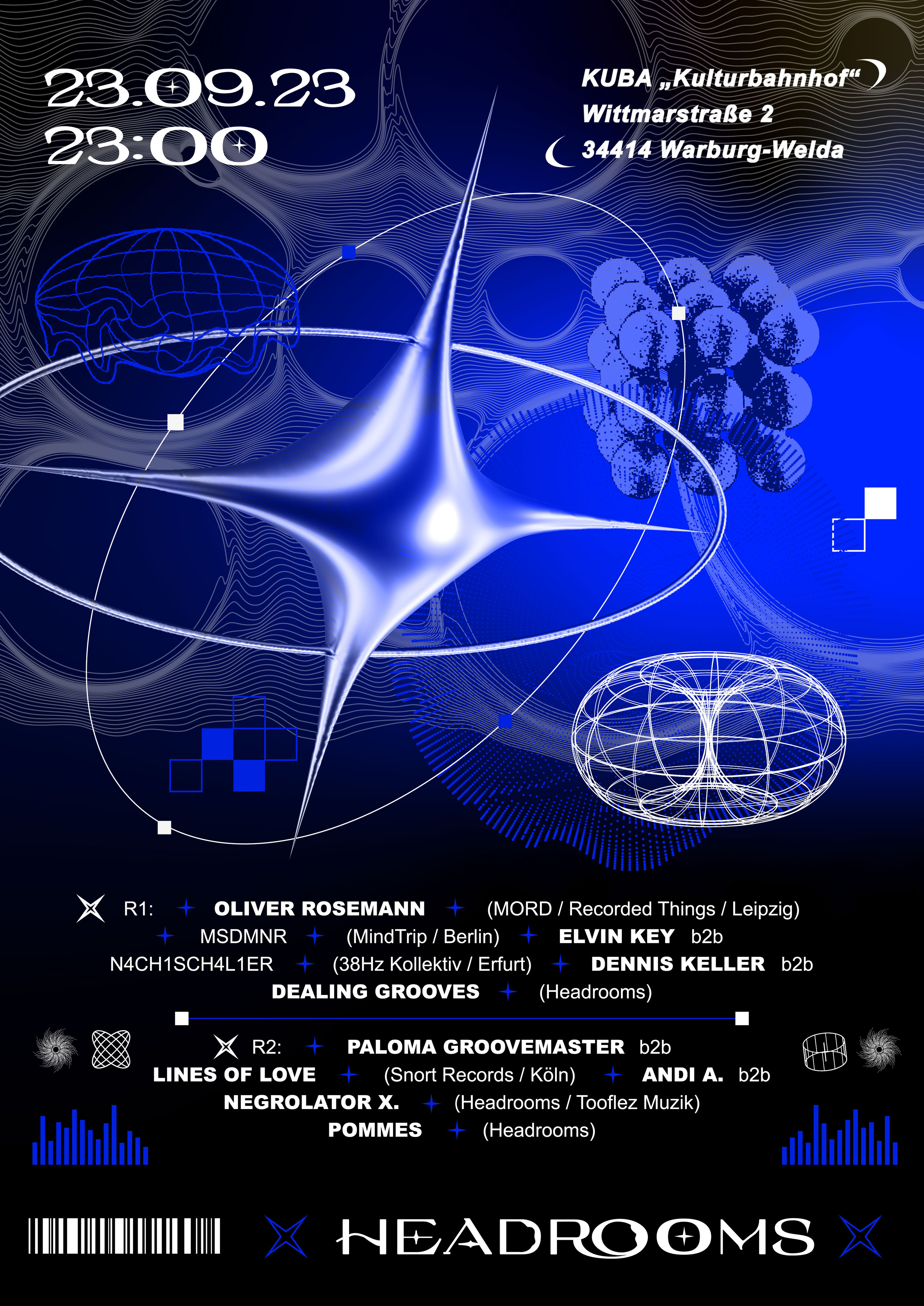 HEADROOMS | Posters for a techno party — Изображение №5 — Иллюстрация, Графика на Dprofile